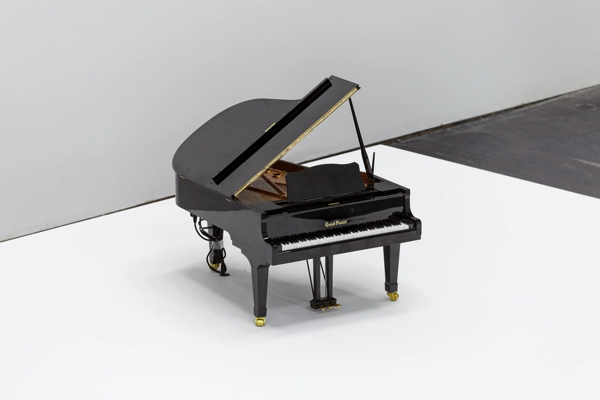   Somebody Else,  2019 1/6 scale grand piano (player), hd video 32 min ed. 1 + 1 ap #JK1015 
