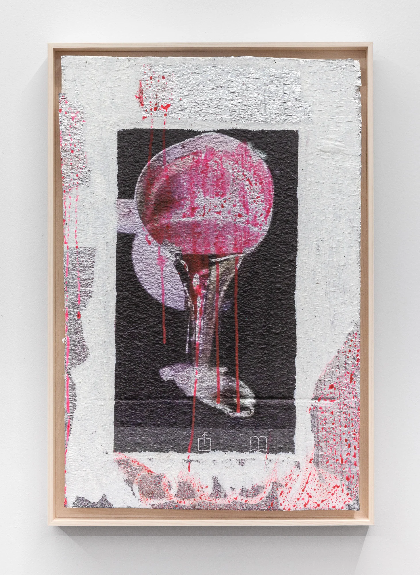   Ringz , 2019 UV print and acrylic paint on Mylar-coated Styrofoam 25.23 x 17 in (64.14 x 43.18 cm) #JPW1029 