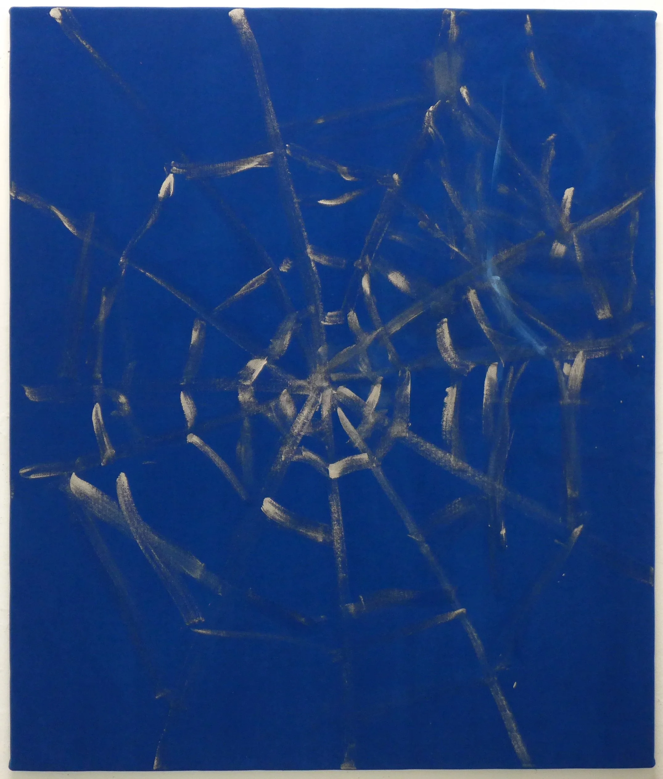   Rauschen (Rush)  , 2023 acrylic on blue velvet 51⅛ x 43¼ in. 130.00 x 110.00 cm HJM0035 