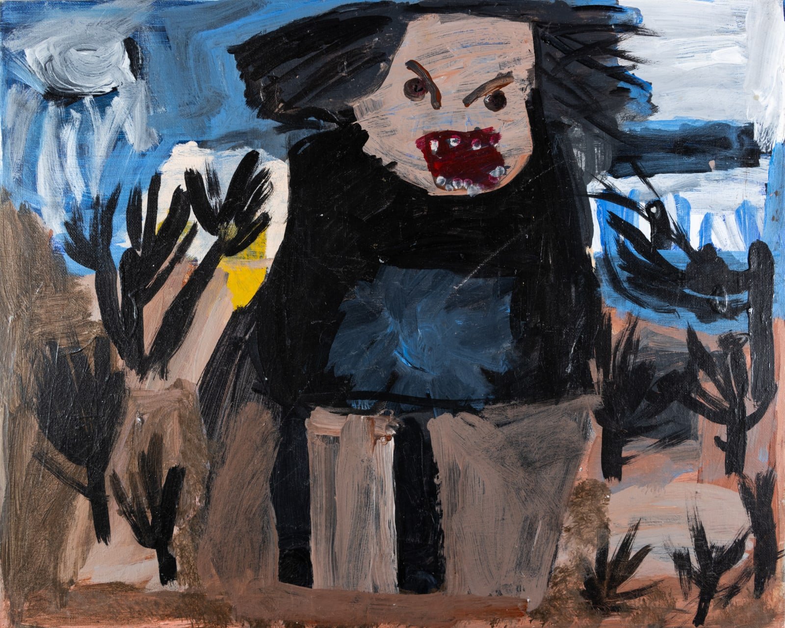  Danny Frownfelter  Ozzy , 2015 Acrylic on canvas board 16 x 20 in. (40.6 x 50.8 cm) 
