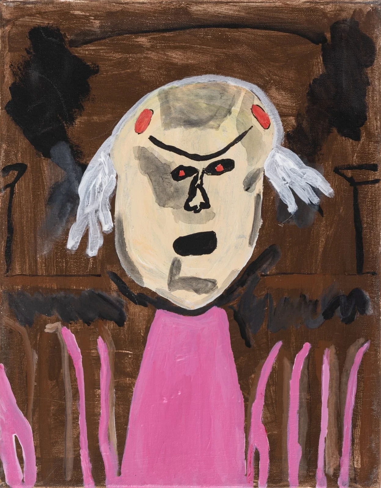  Jack O'Sullivan  Vigo and the River of Slime , 2022 Acrylic on canvas 14 x 11 in. (35.6 x 27.9 cm)    