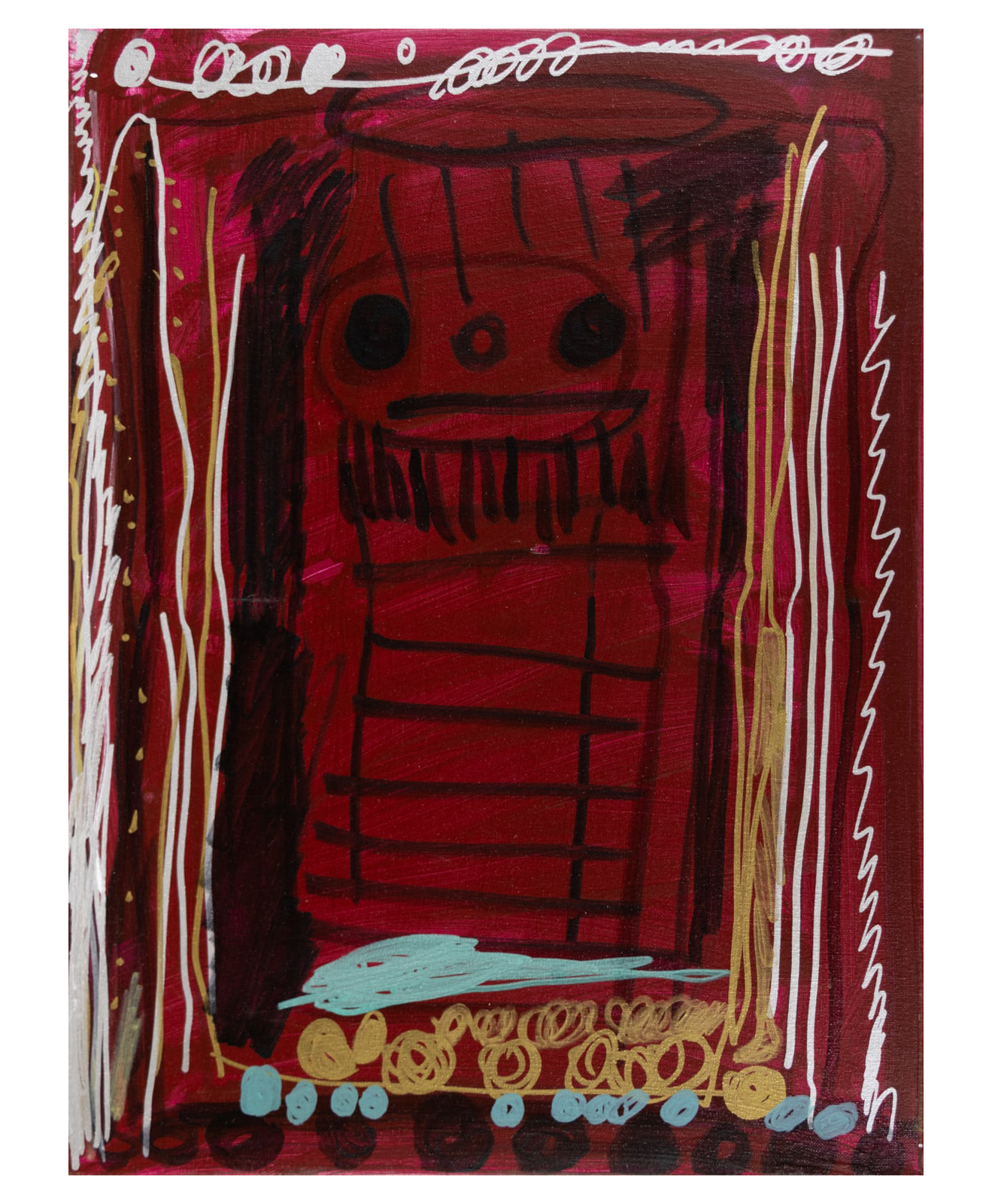  Billy Borgerd  The Undertaker , 2019 Acrylic on canvas 24 x 18 in. (61 x 45.7 cm) 