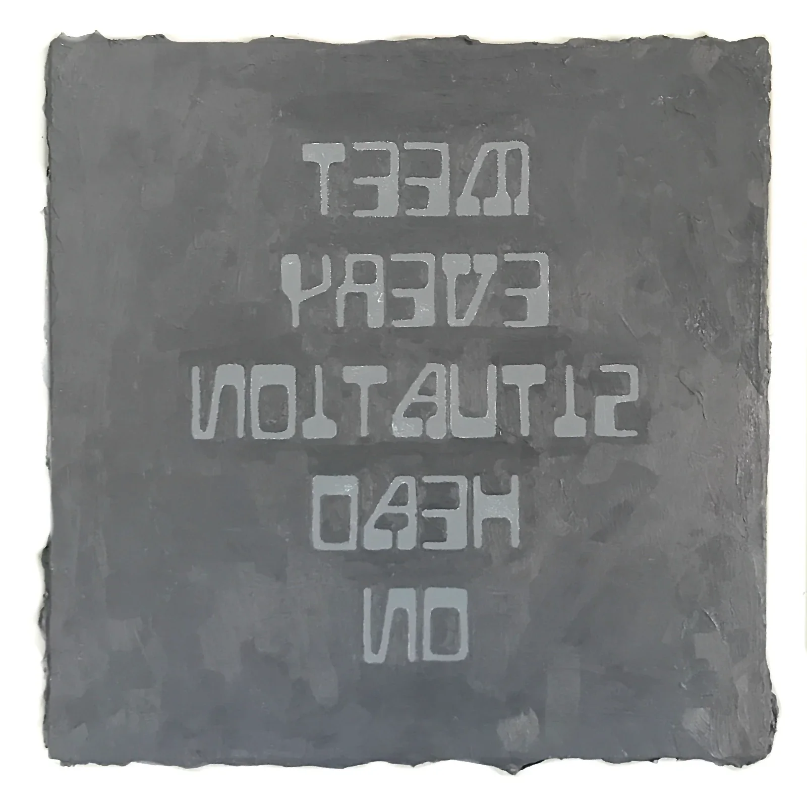  Rachael Bos  Meet Every Situation Head On , 2022 Oil on panel 12 x 12 in. (30.5 x 30.5 cm) 