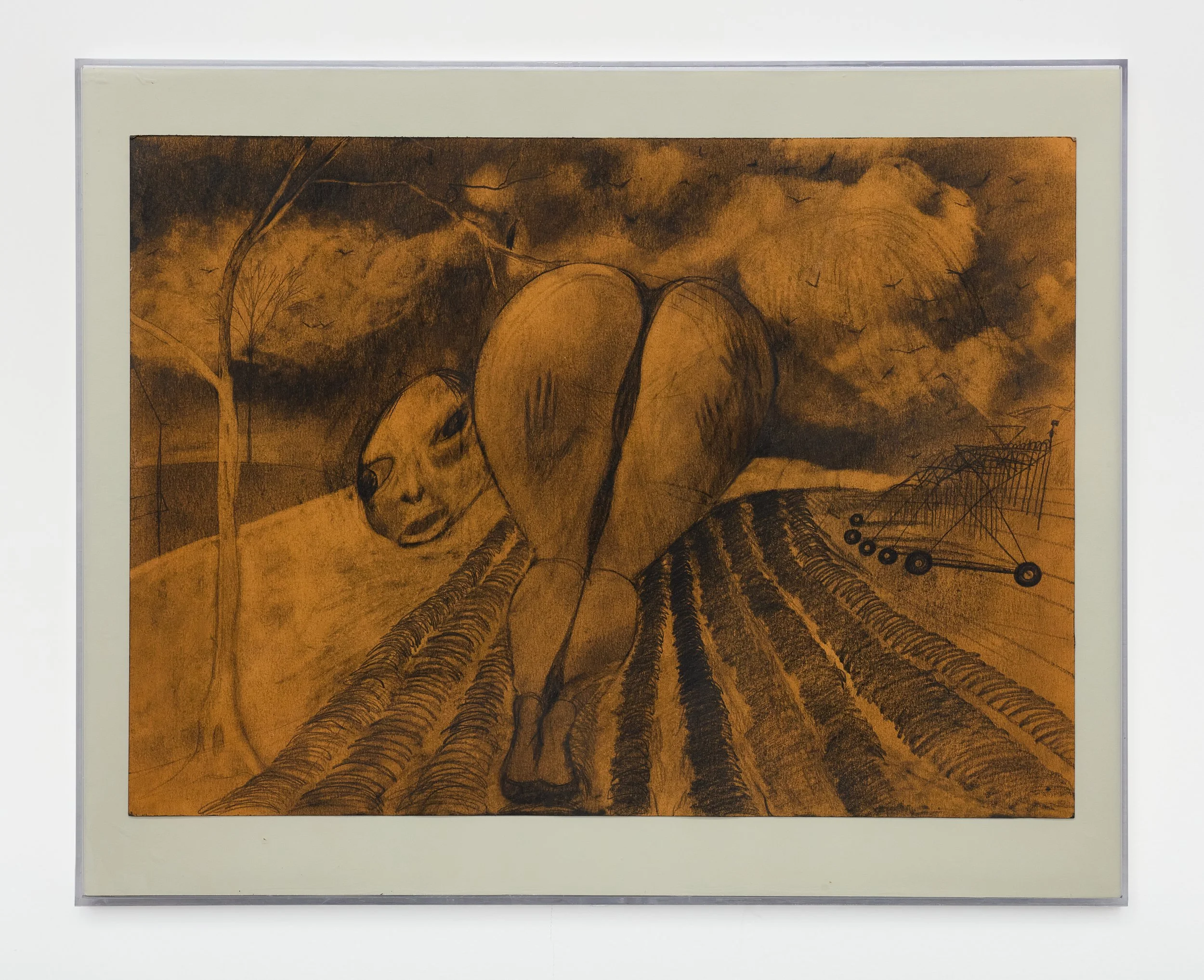   Munch  (2025), graphite on paper, 13 x 18 in. (33 × 46 cm), KS0010 