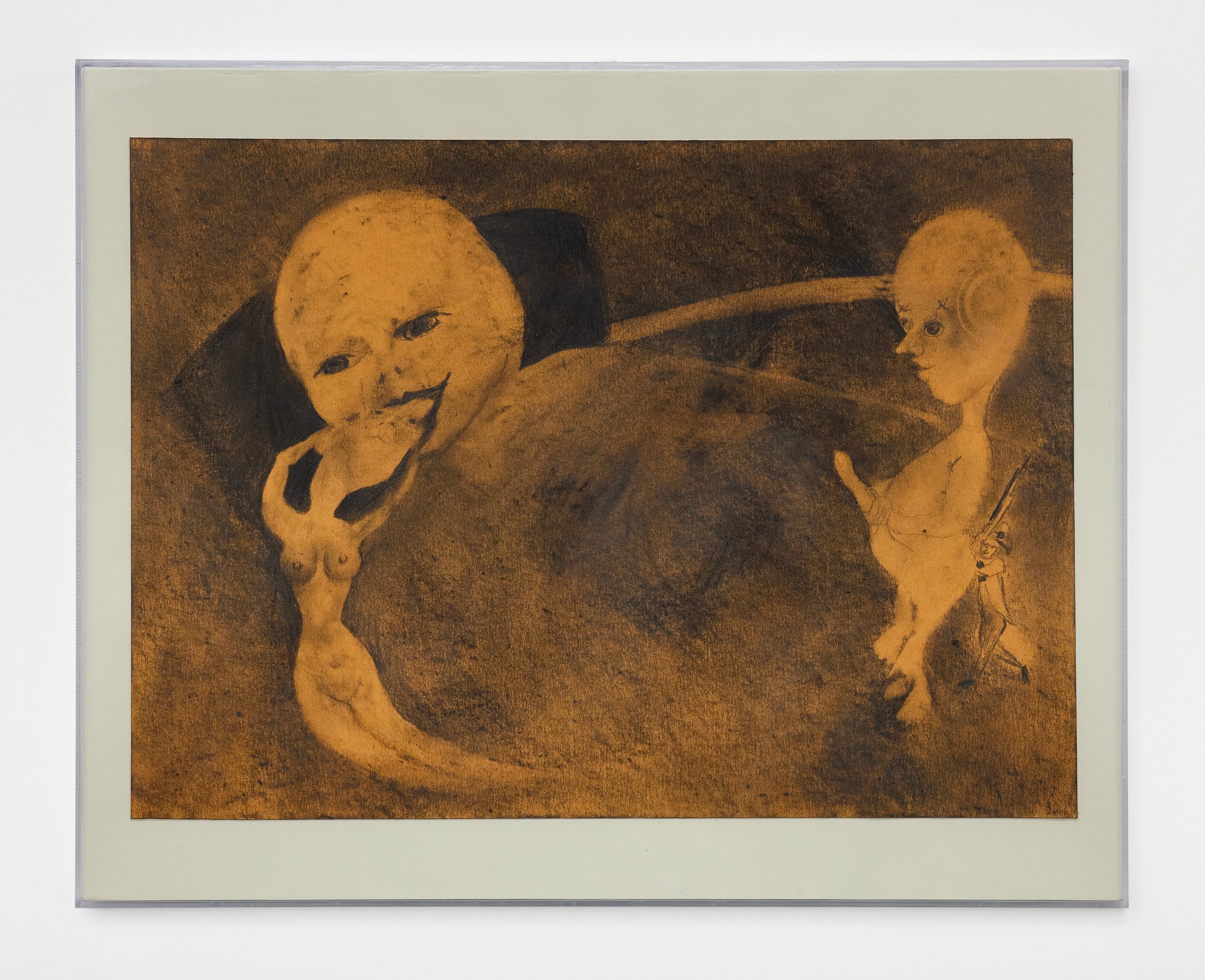   Feaster  (2025), graphite on paper, 13 x 18 in. (33 × 46 cm), KS0019 