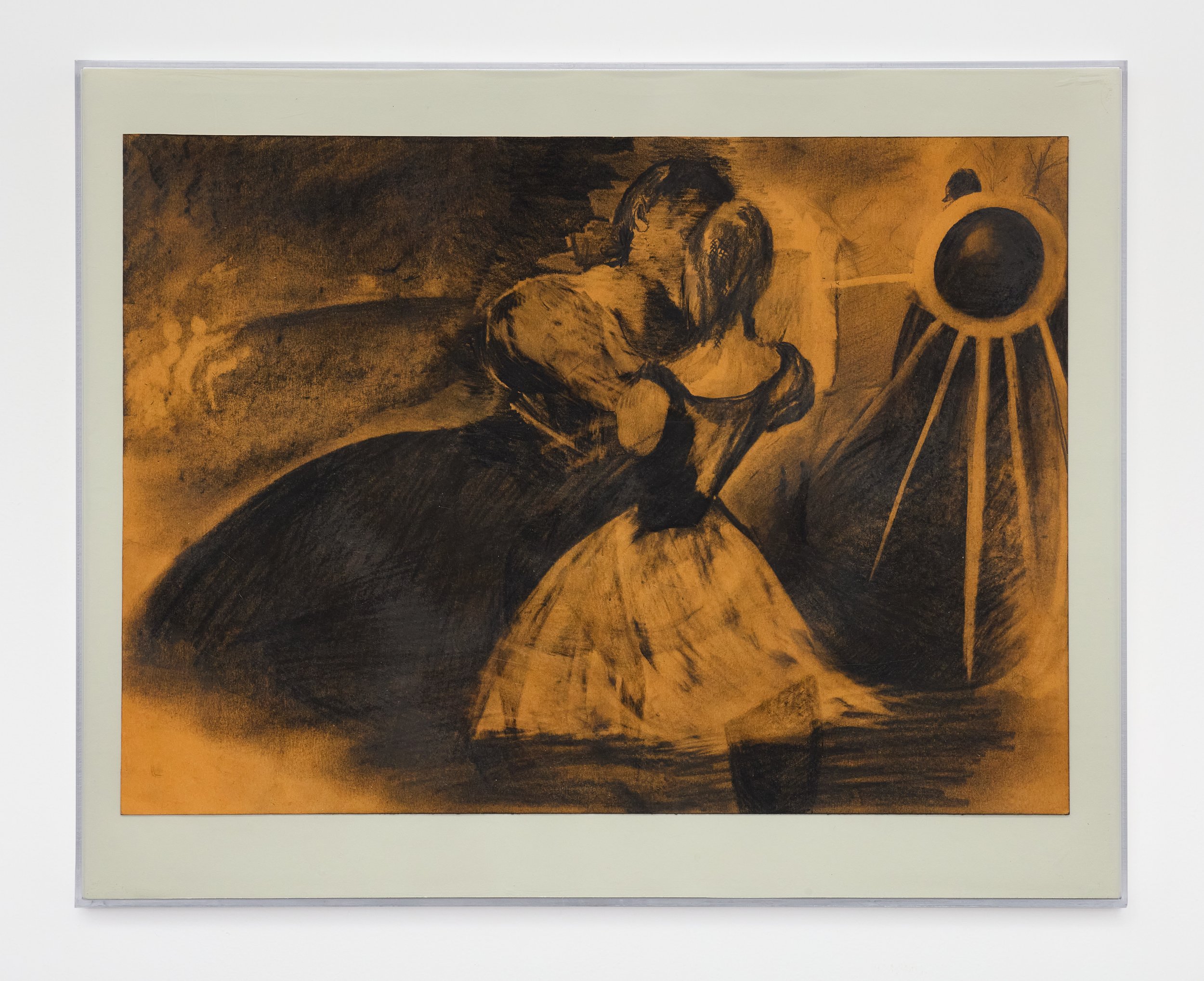   Two Kissers  (2025), graphite on paper, 18 x 13 in. (46 x 33 cm), KS0017 