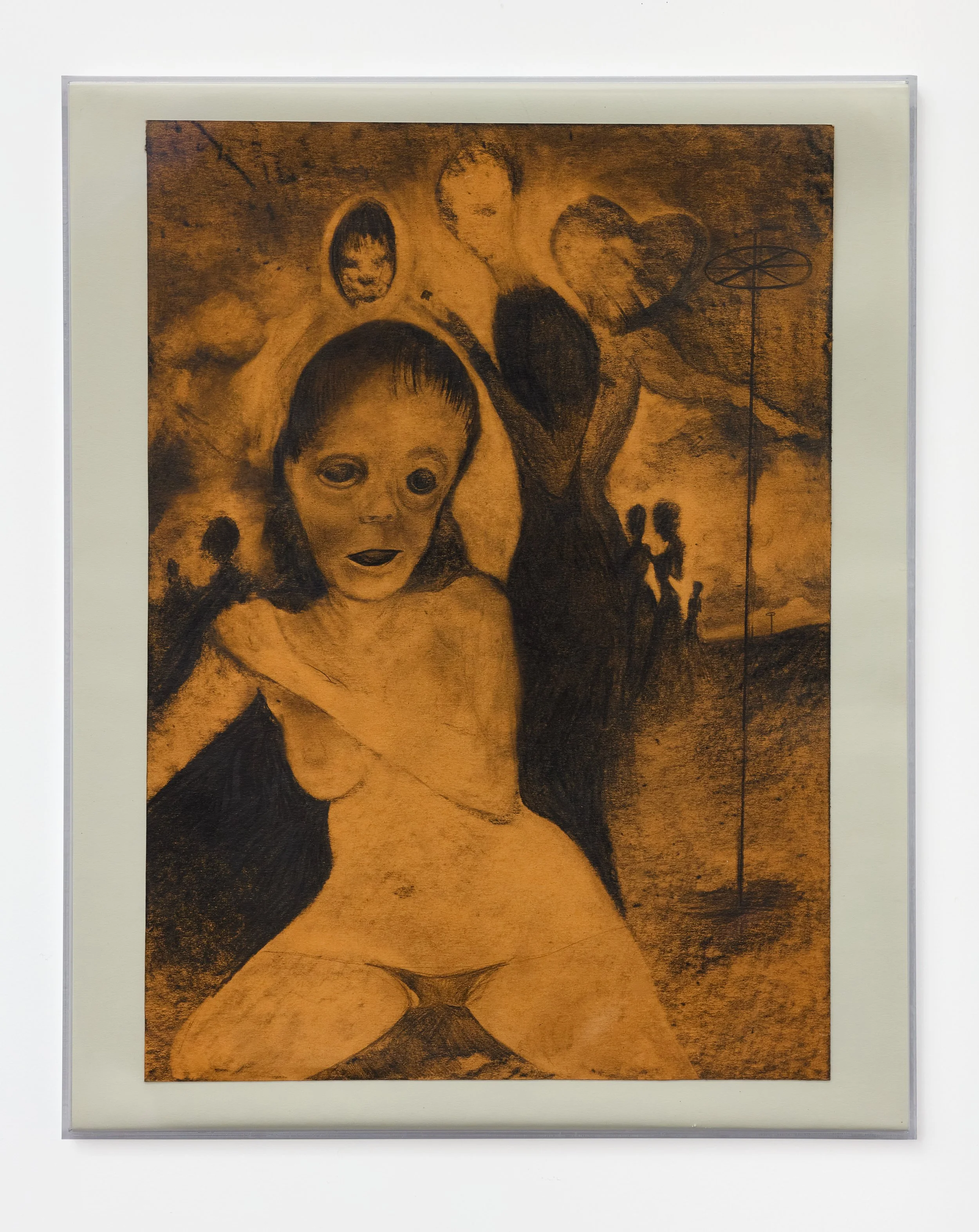   Western  (2025), graphite on paper, 18 x 13 in. (46 x 33 cm), KS0006 