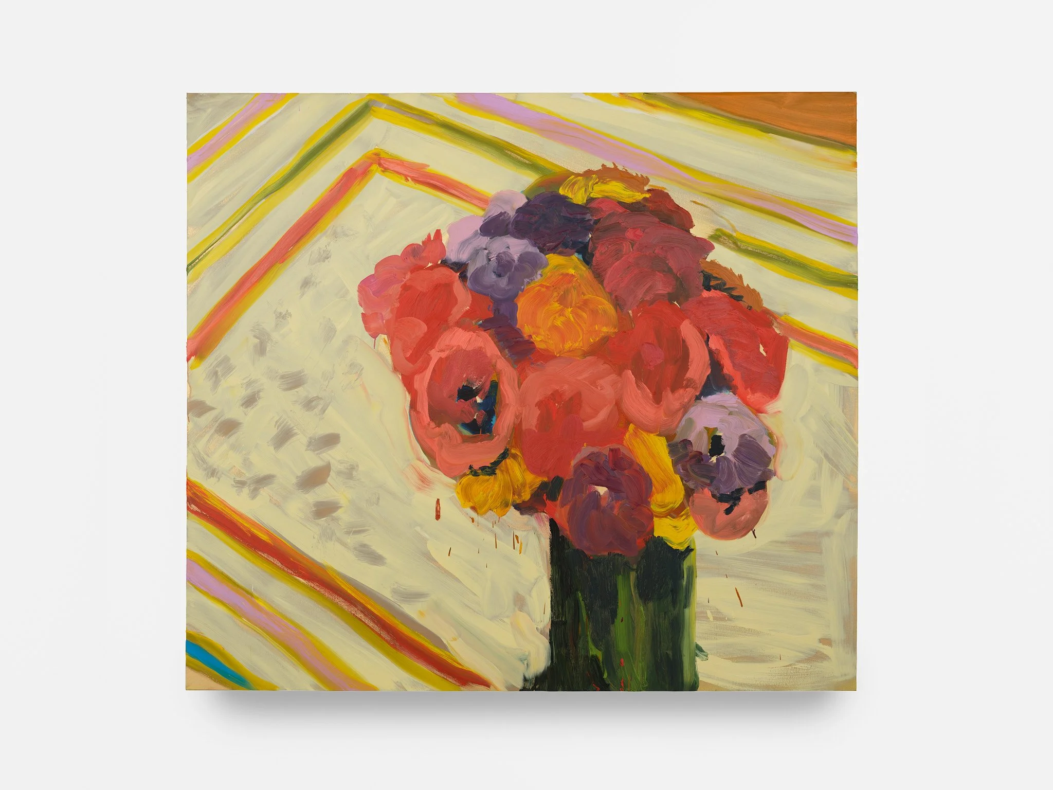   Paysage  (2026), oil on linen, 64 x 72 in. (163 × 183 cm) 