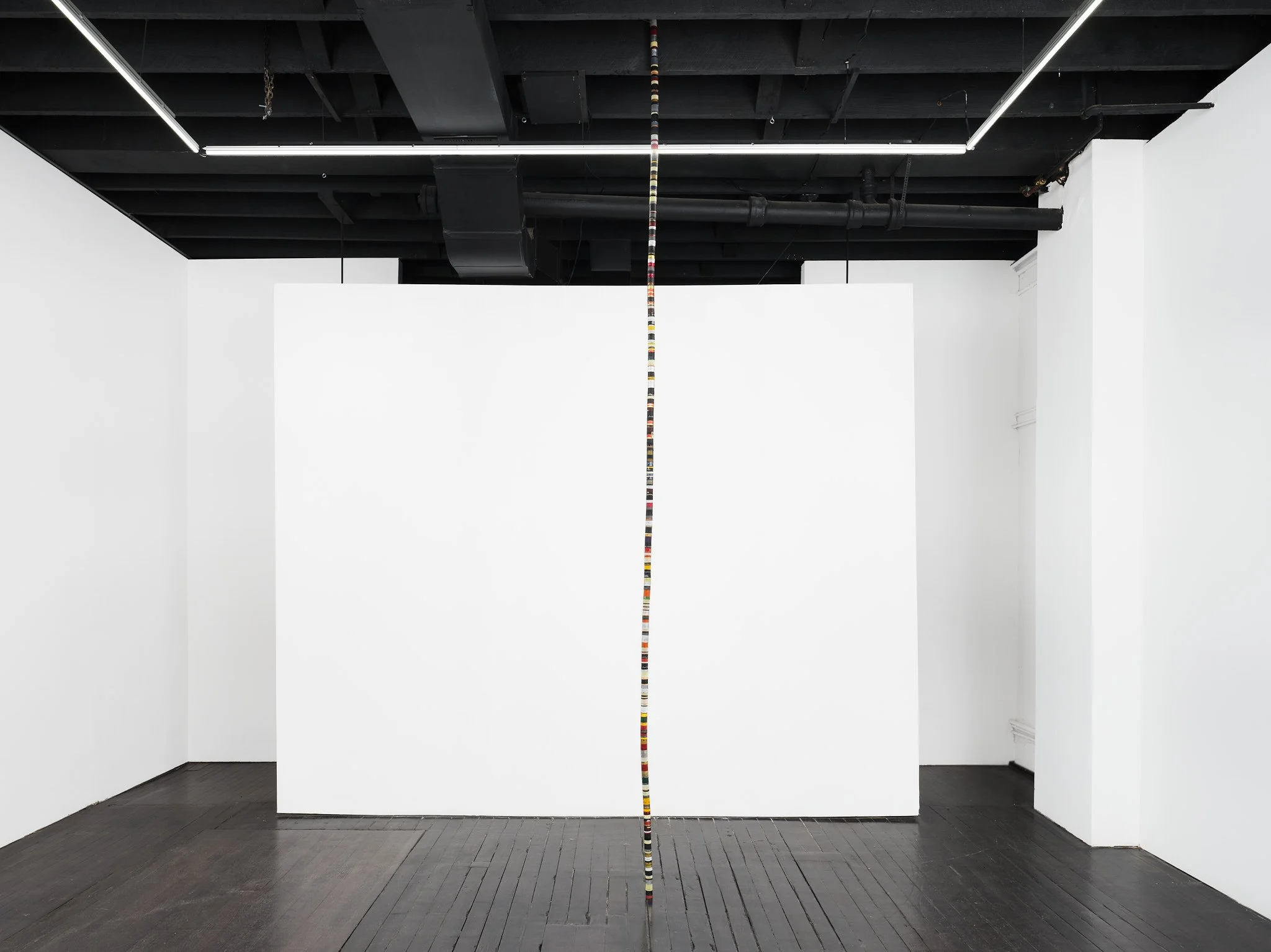   What Stress Amounts To , 2023 wine bottle capsules, cord 152 x 1¼ x 1¼ in. (386 x 3 x 3 cm)  