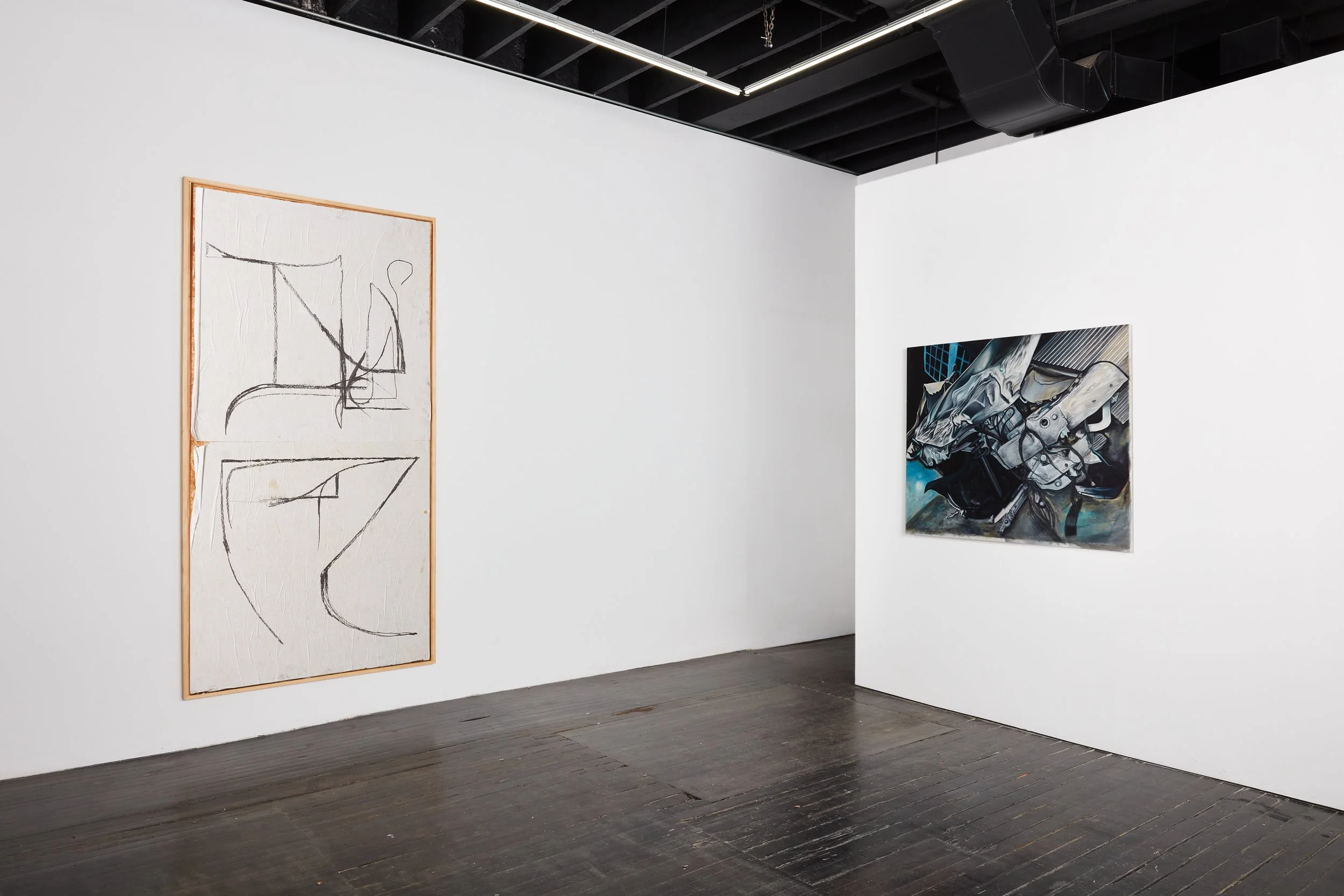  Installation Image,  Boothill Express  (2024)  Peppi Bottrop (left) and Marika Thunder (right)    