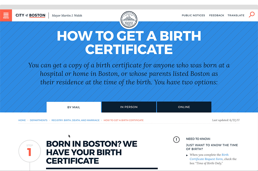 Hover states remain consistent with IDEO's guidelines and create a sense of feedback to ease the user forward.