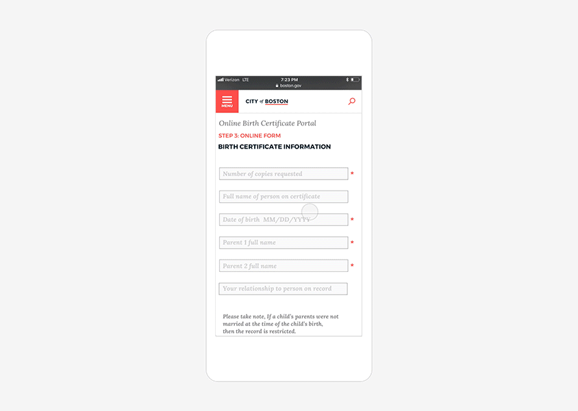 Upload required identification directly from mobile device.