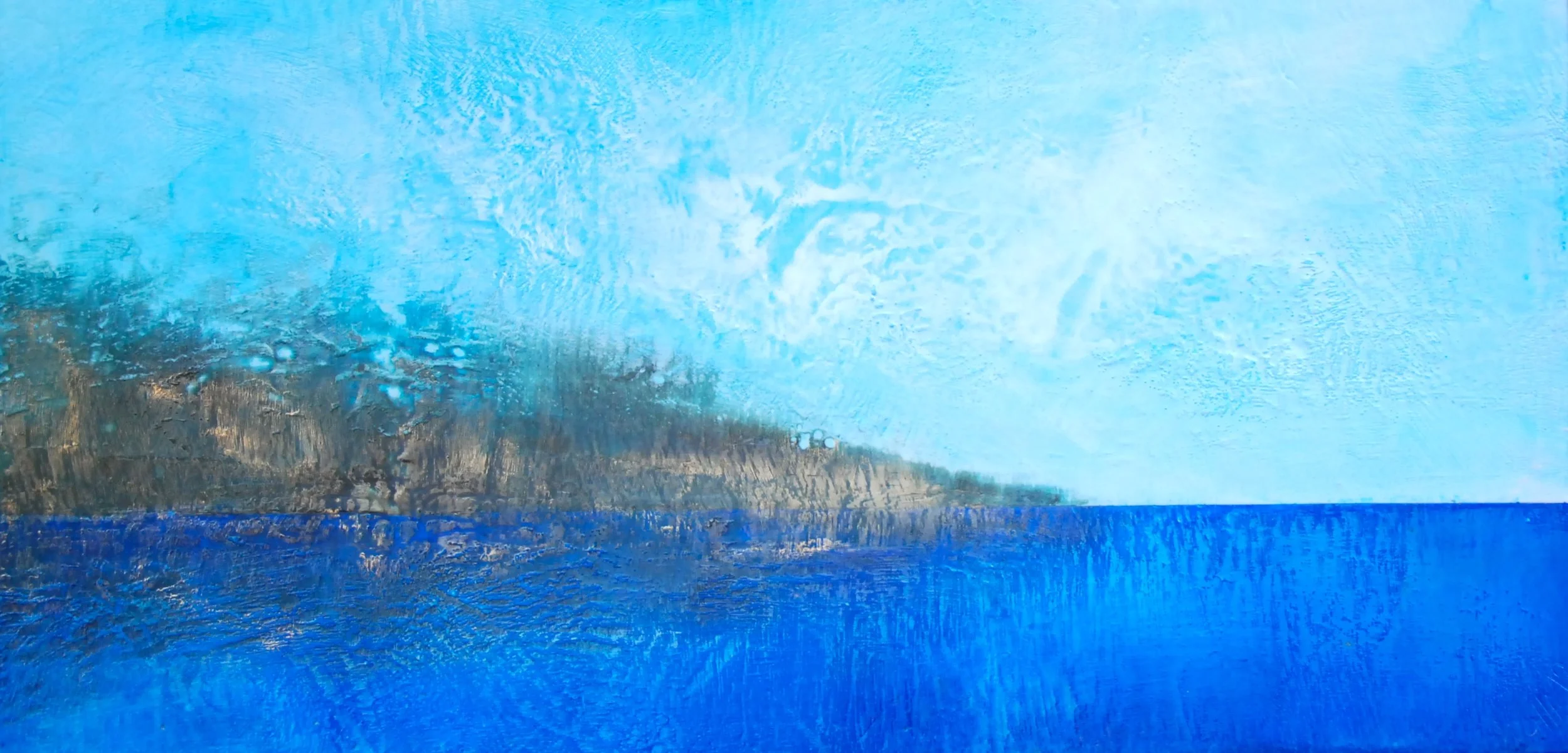 Peaceful Blues 48”x24”.
