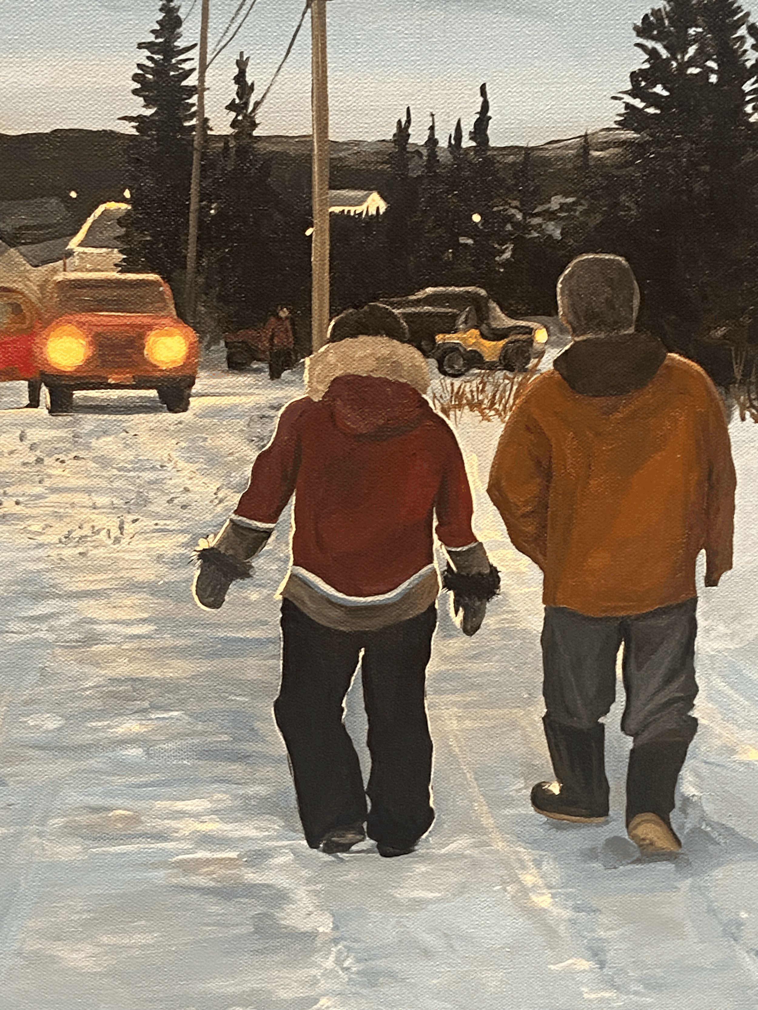 Winter count at the National gallery