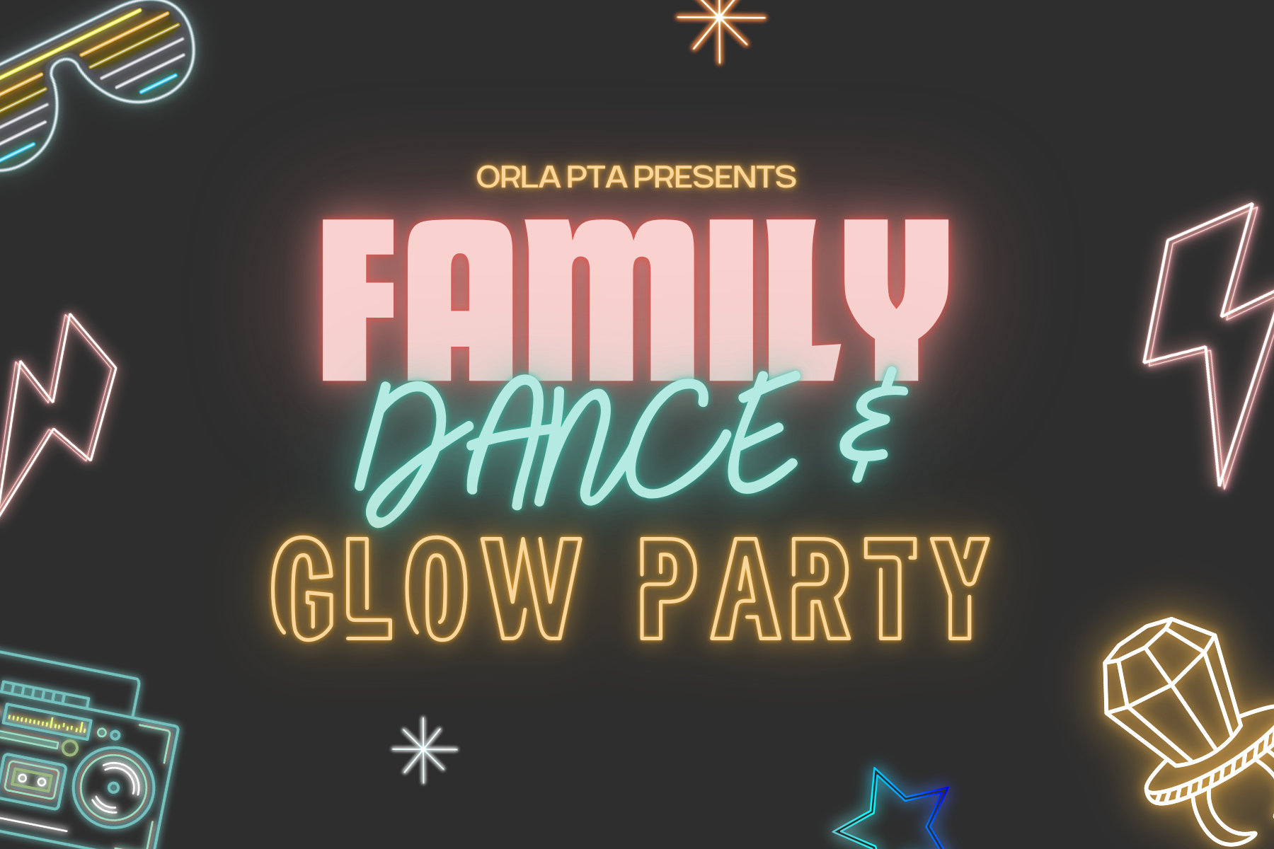 Family Glow Dance