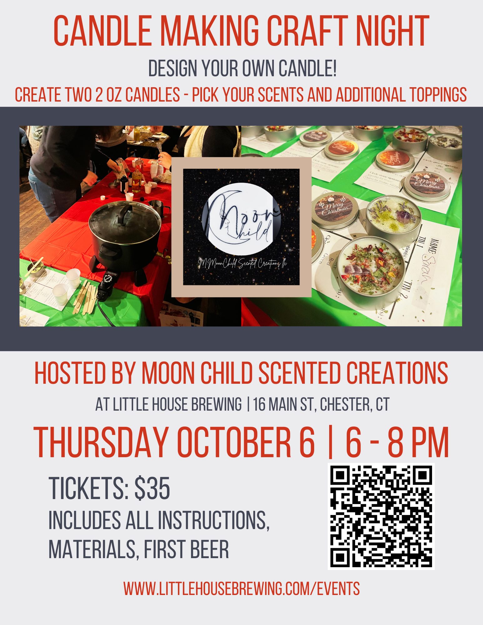 Candle Making Workshop at Little House