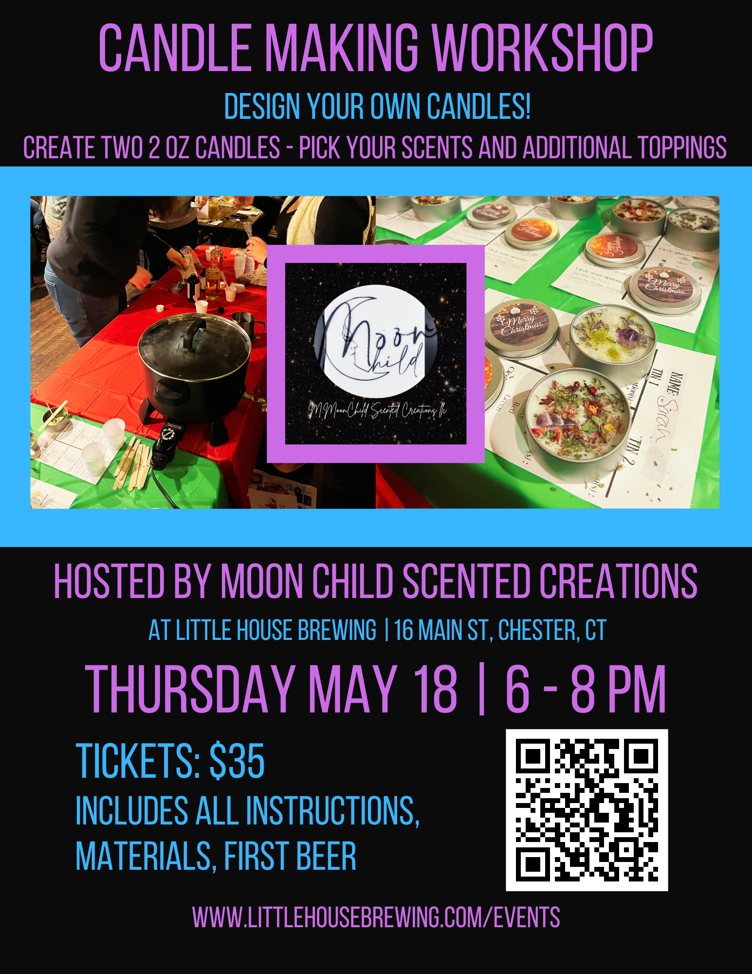 Candle Making Workshop hosted by M.Moon Child Scented Creations