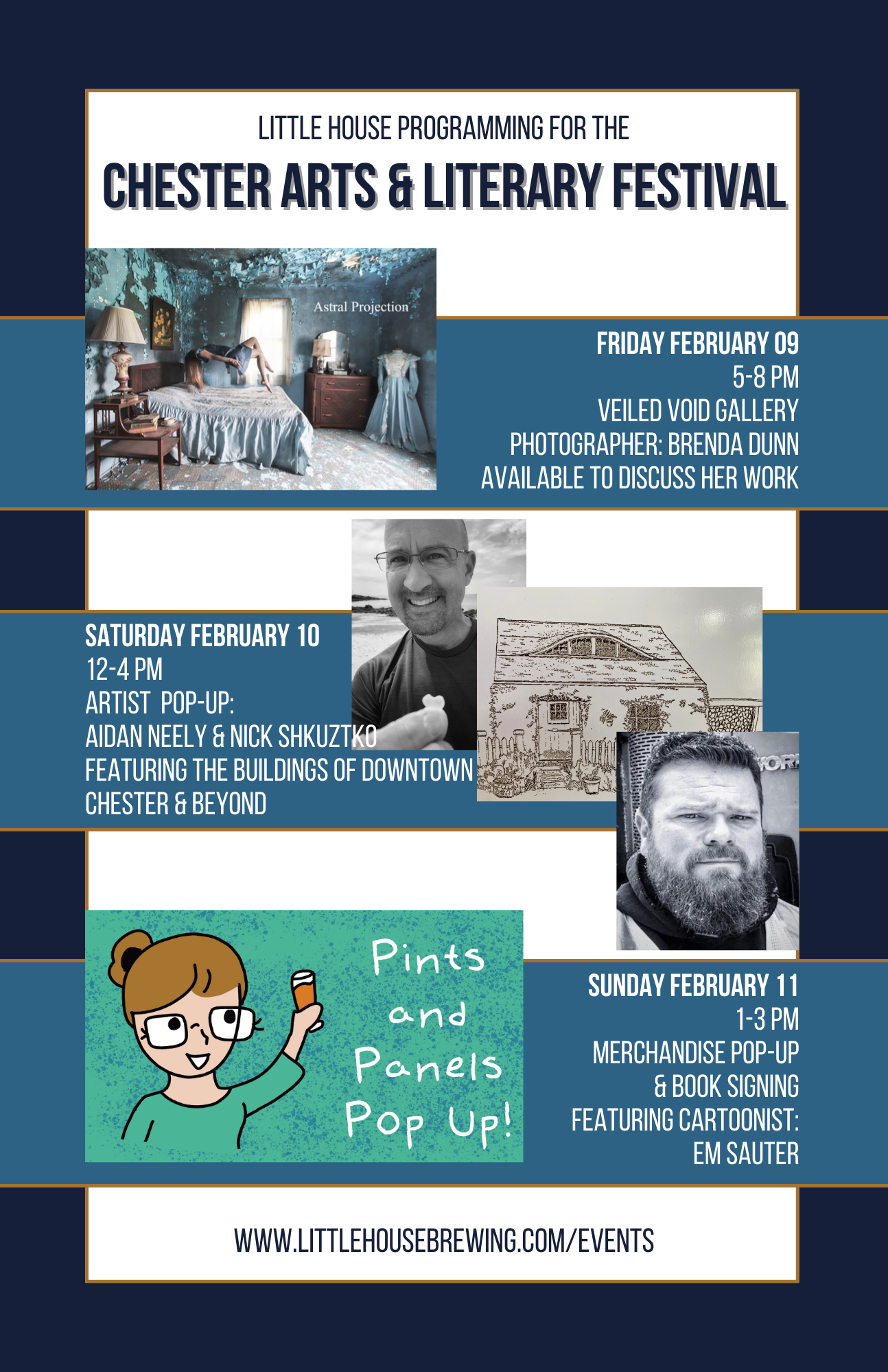 Chester Arts & Literary Festival | Little House Programming featuring: Aidan Neely & Nick Shkutzko