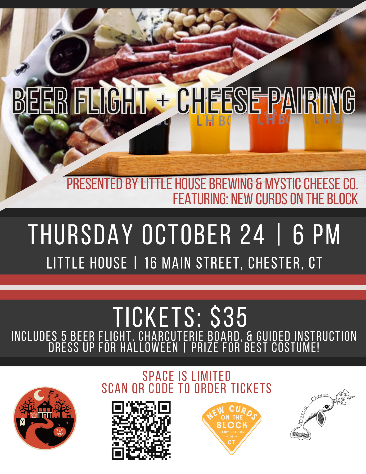 Beer & Cheese Pairing with Mystic Cheese & New Curds on the Block