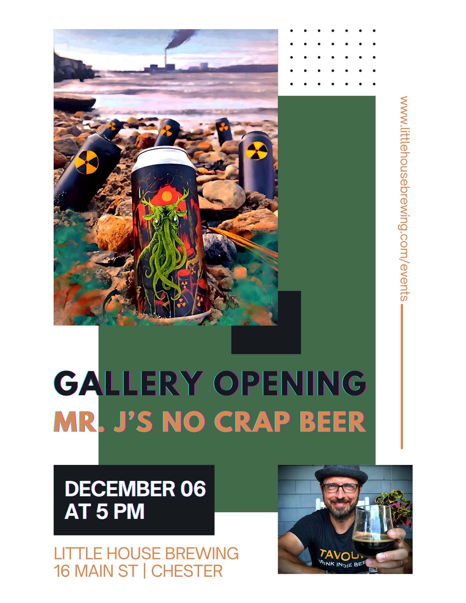Gallery Opening: Mr. J's No Crap Beer