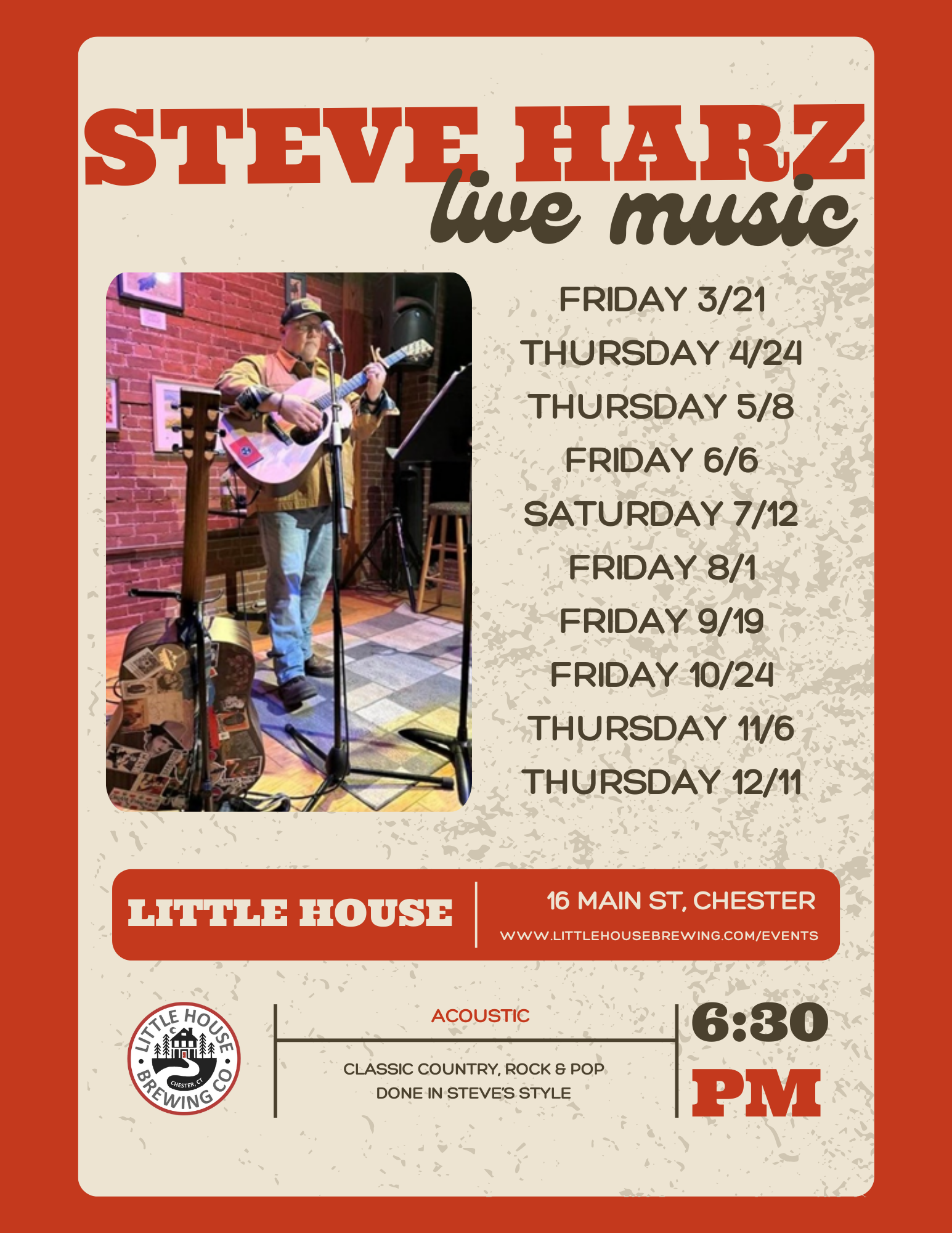 Live Music: Steve Harz