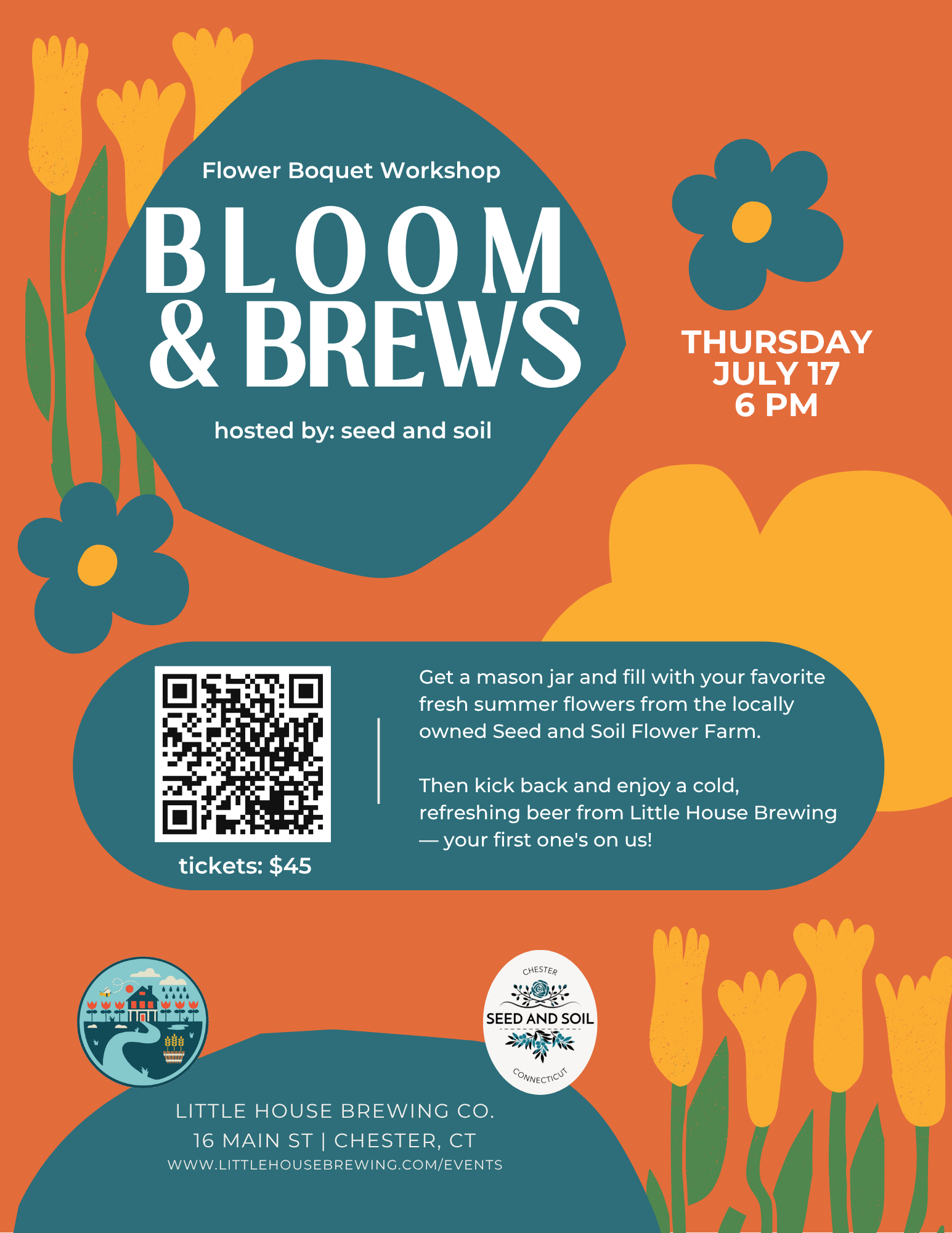 Blooms & Brews hosted by Seed and Soil