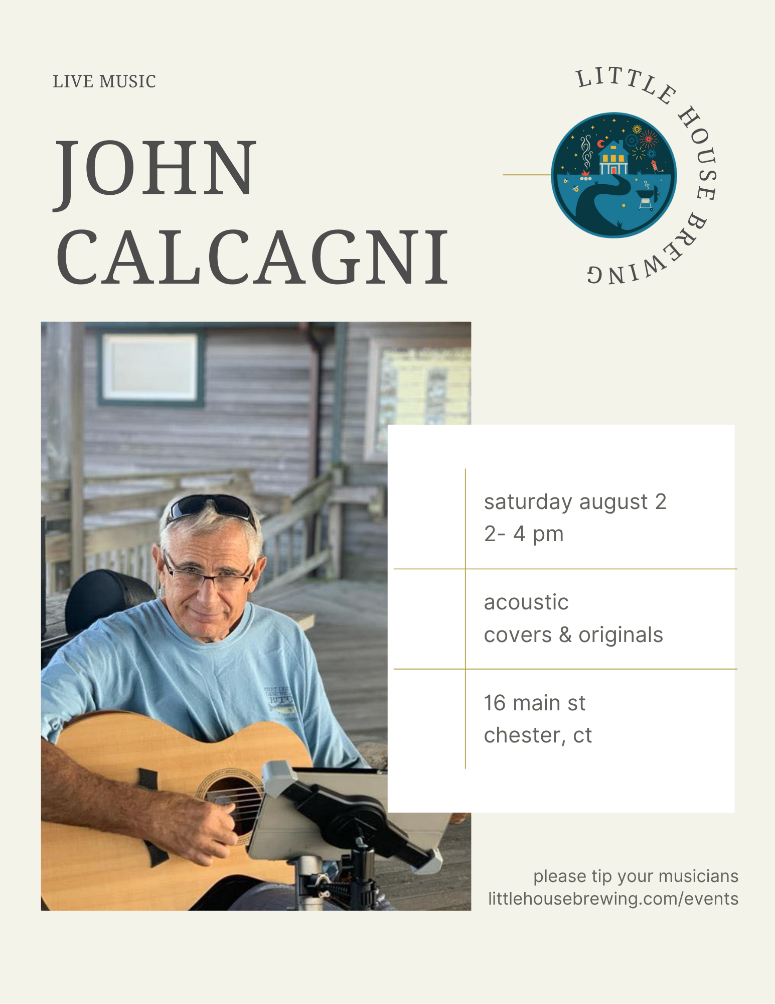 Live Music: John Calcagni