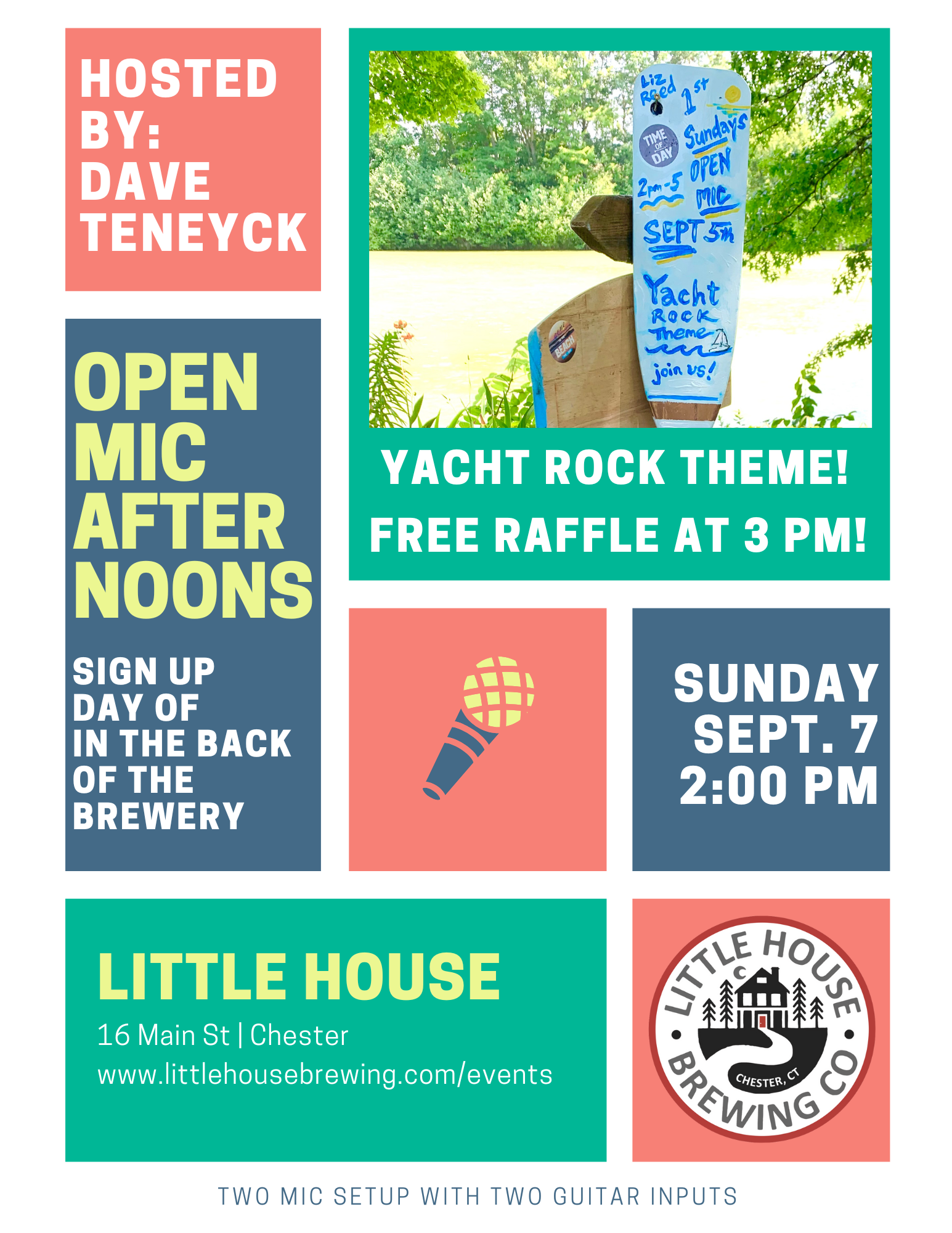 Open Mic Afternoons at Little House hosted by Dave Teneyck