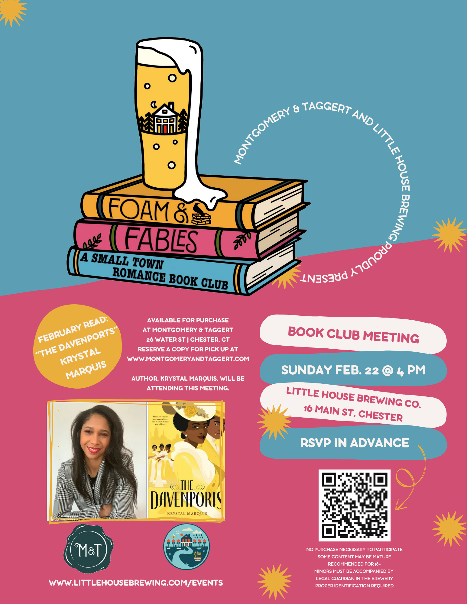 Foam & Fables: A Small Town Romance Book Club: February