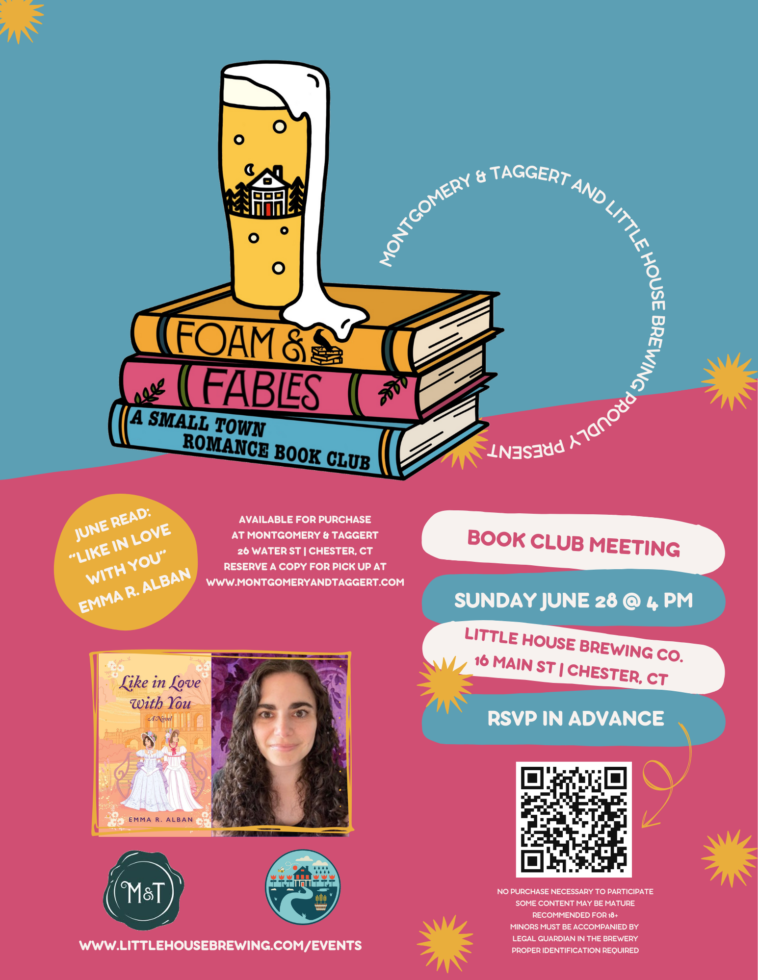 Foam & Fables: A Small Town Romance Book Club: June