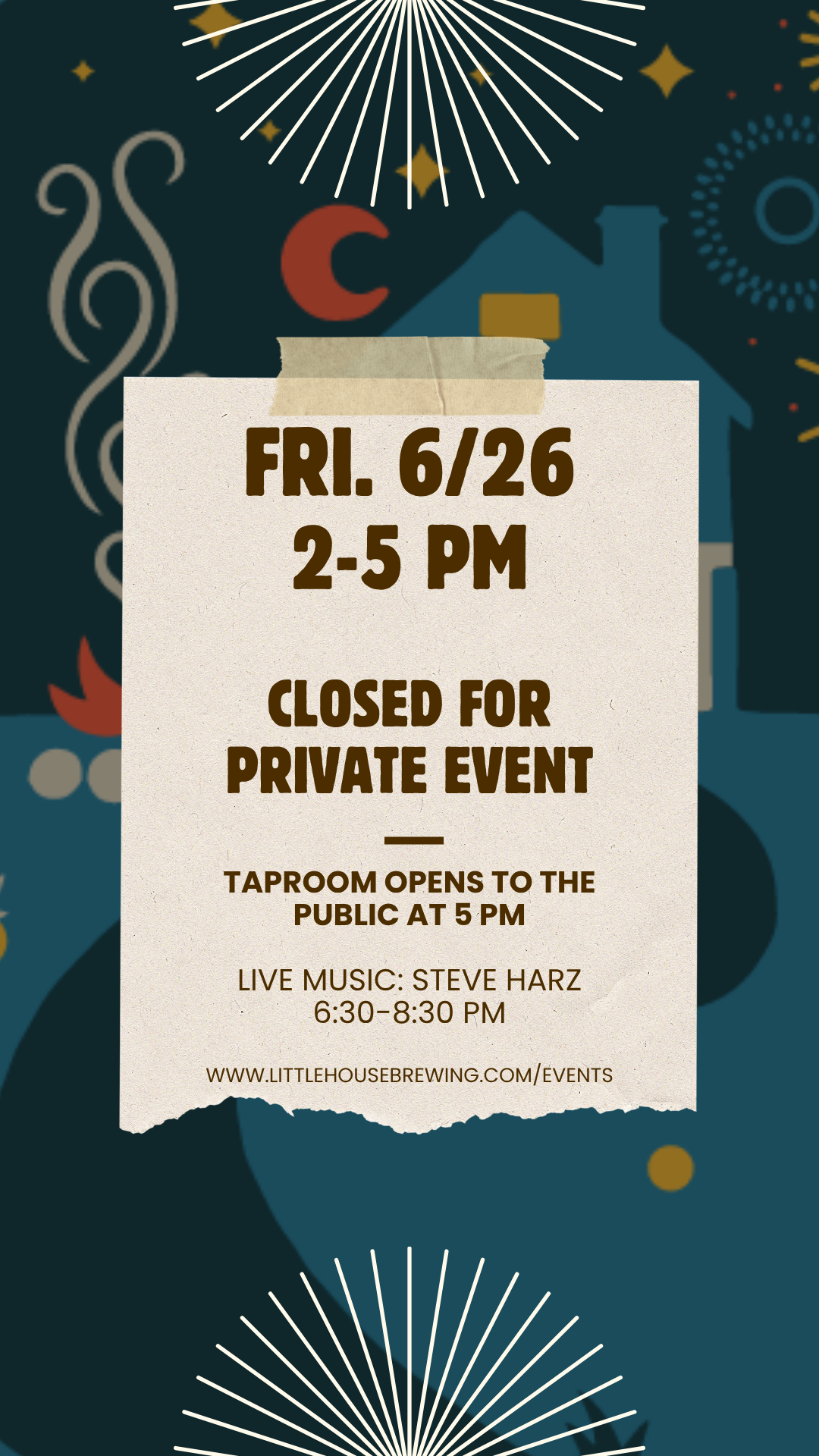 CLOSED FOR PRIVATE RENTAL