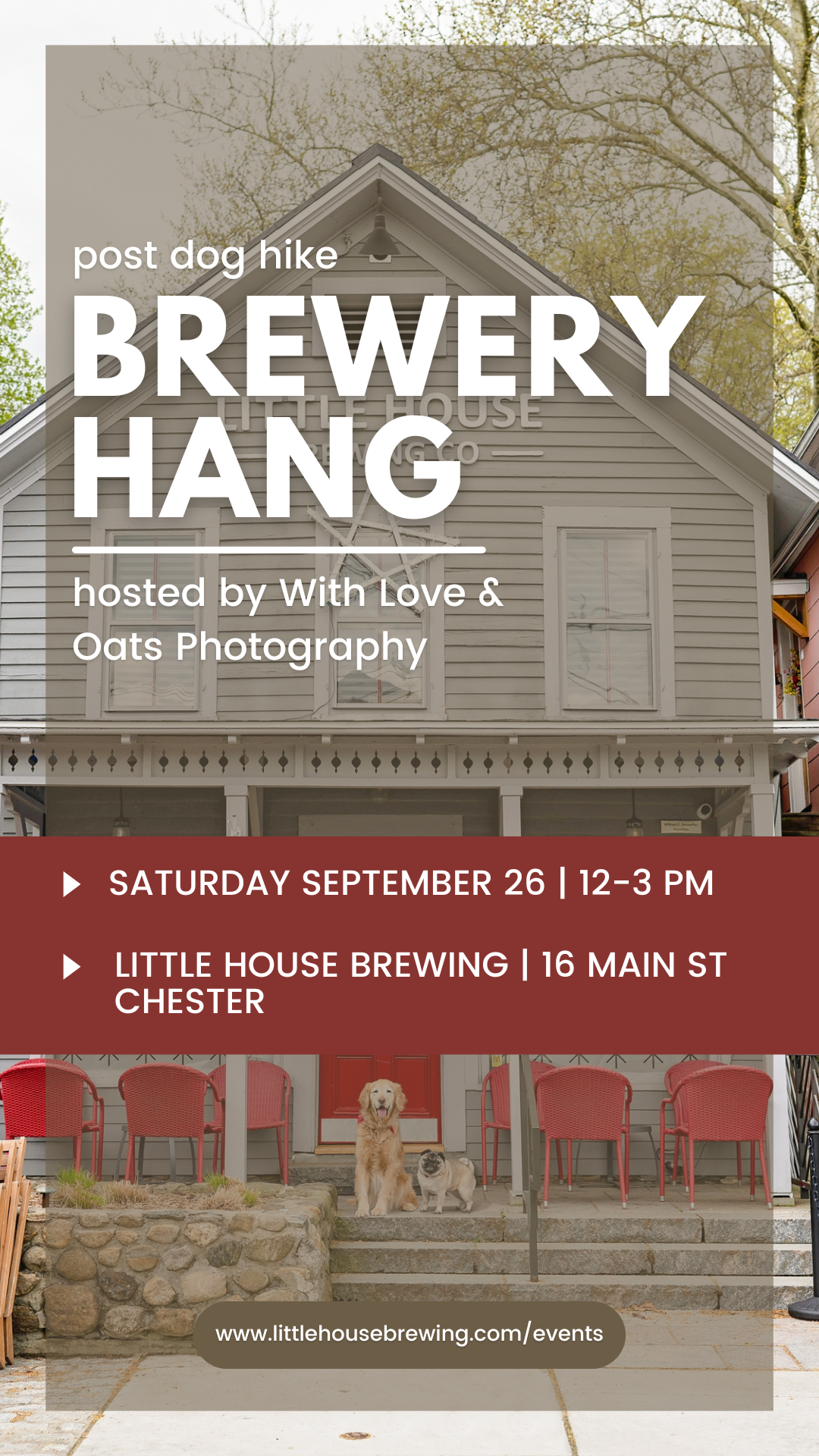 Post Dog Hike Brewery Hang hosted by With Love &amp; Oats Photography 