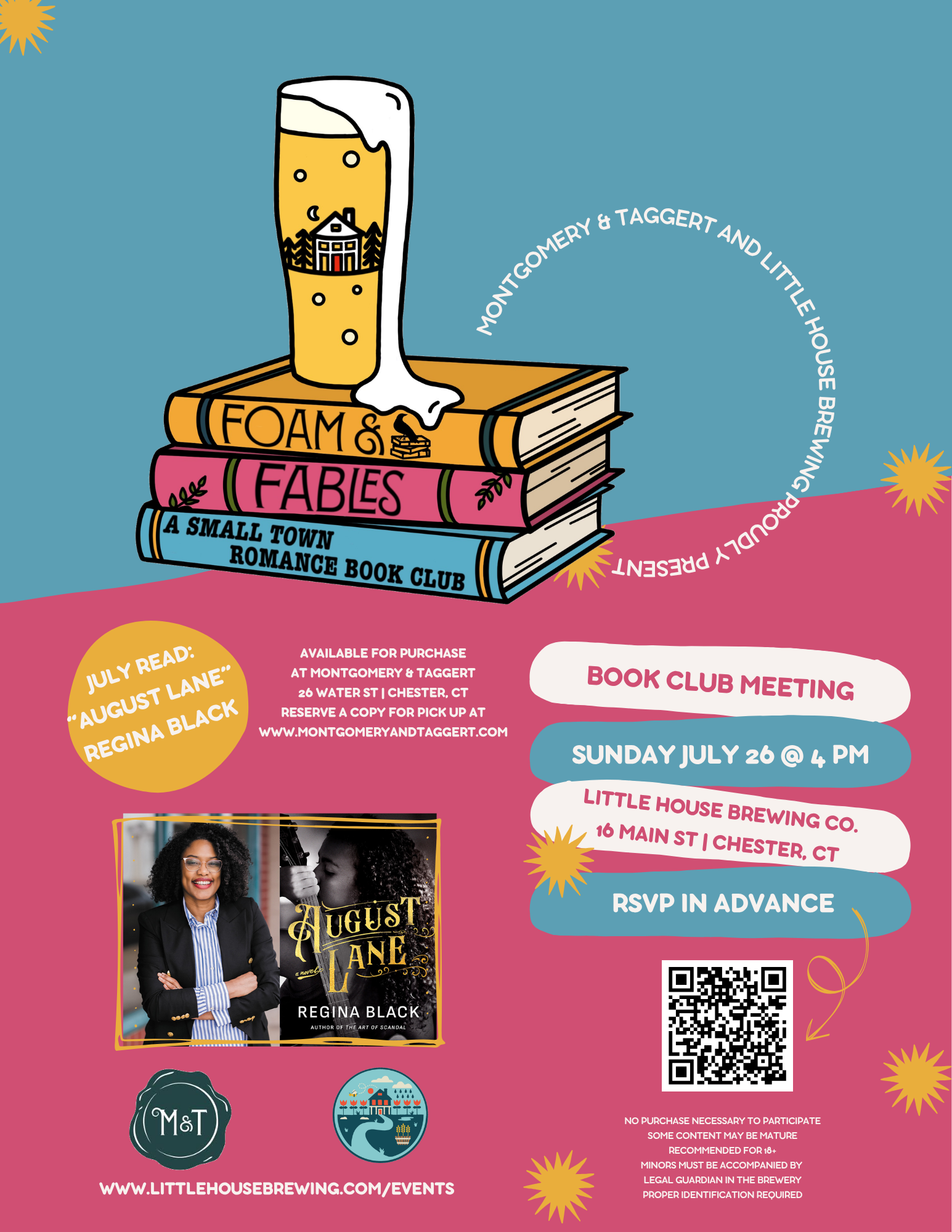 Foam &amp; Fables: A Small Town Romance Book Club: July