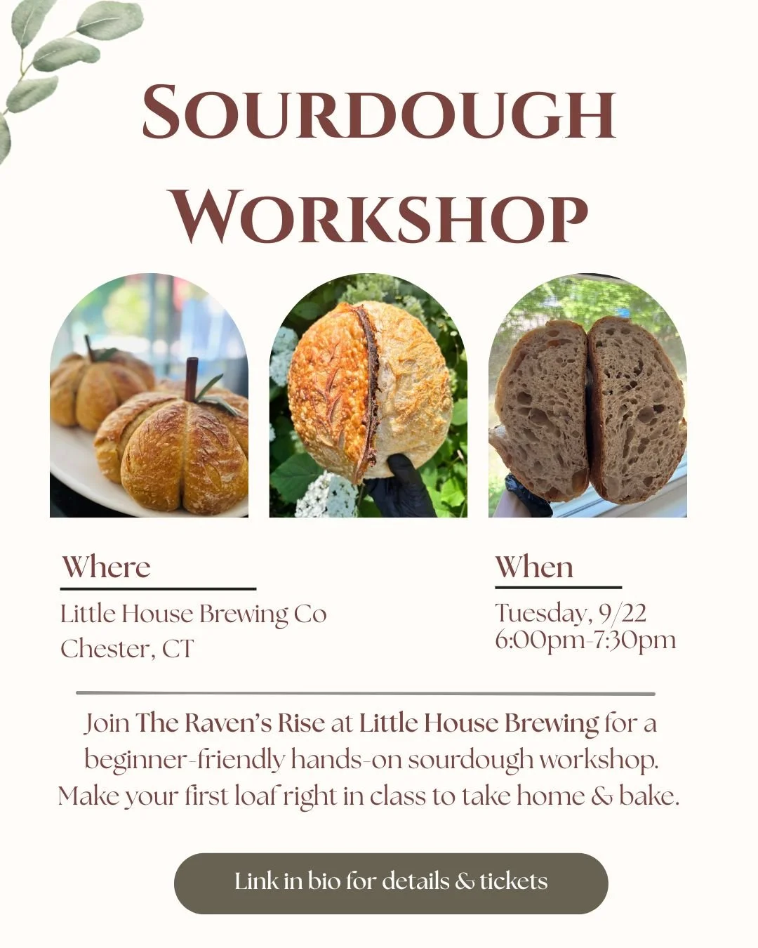 Sour Dough Workshop hosted by The Raven's Rise