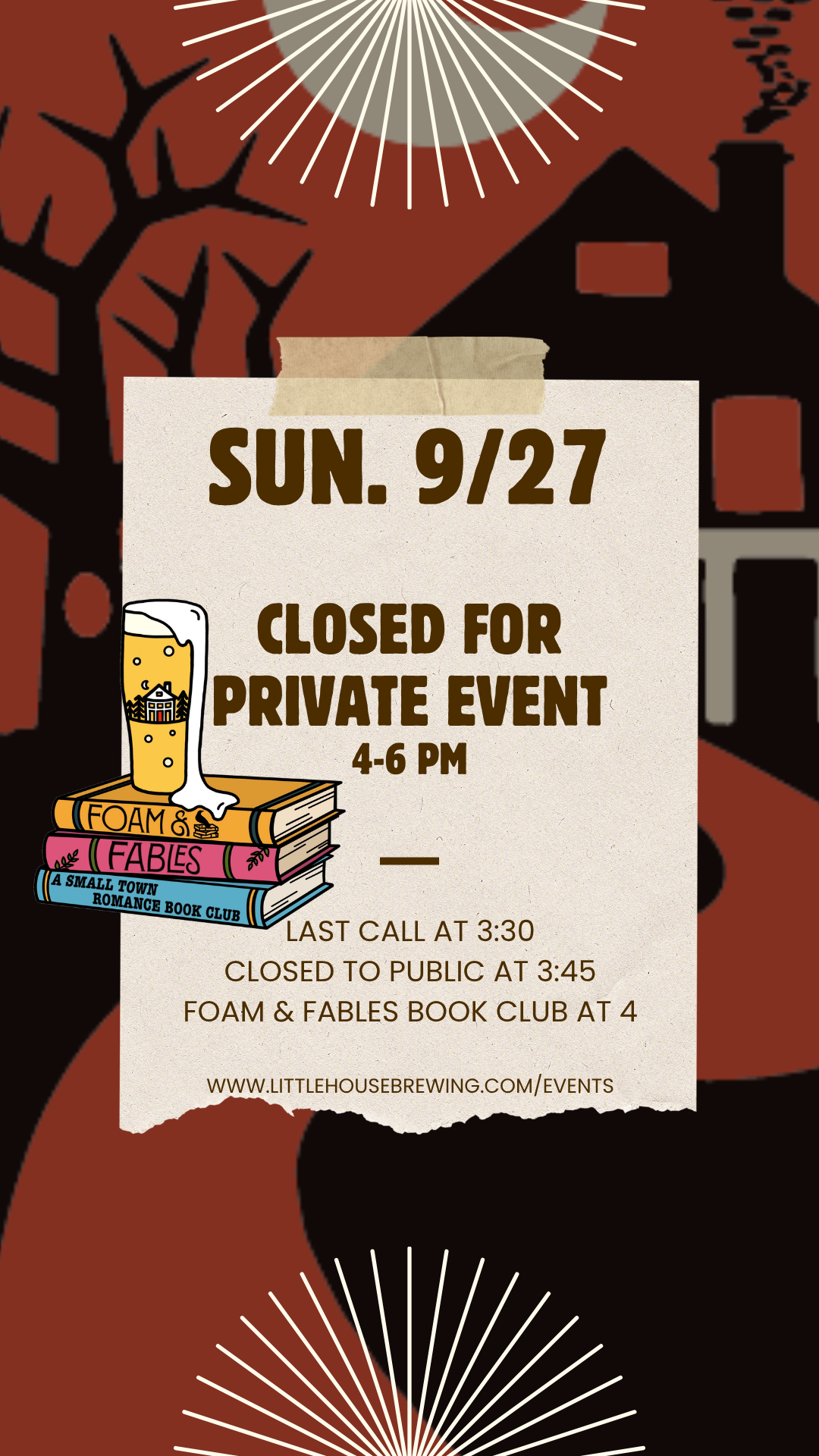 CLOSED FOR PRIVATE EVENT
