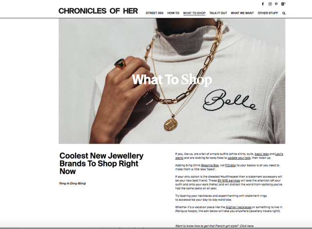 CHRONICLES OF HER | MAY 17