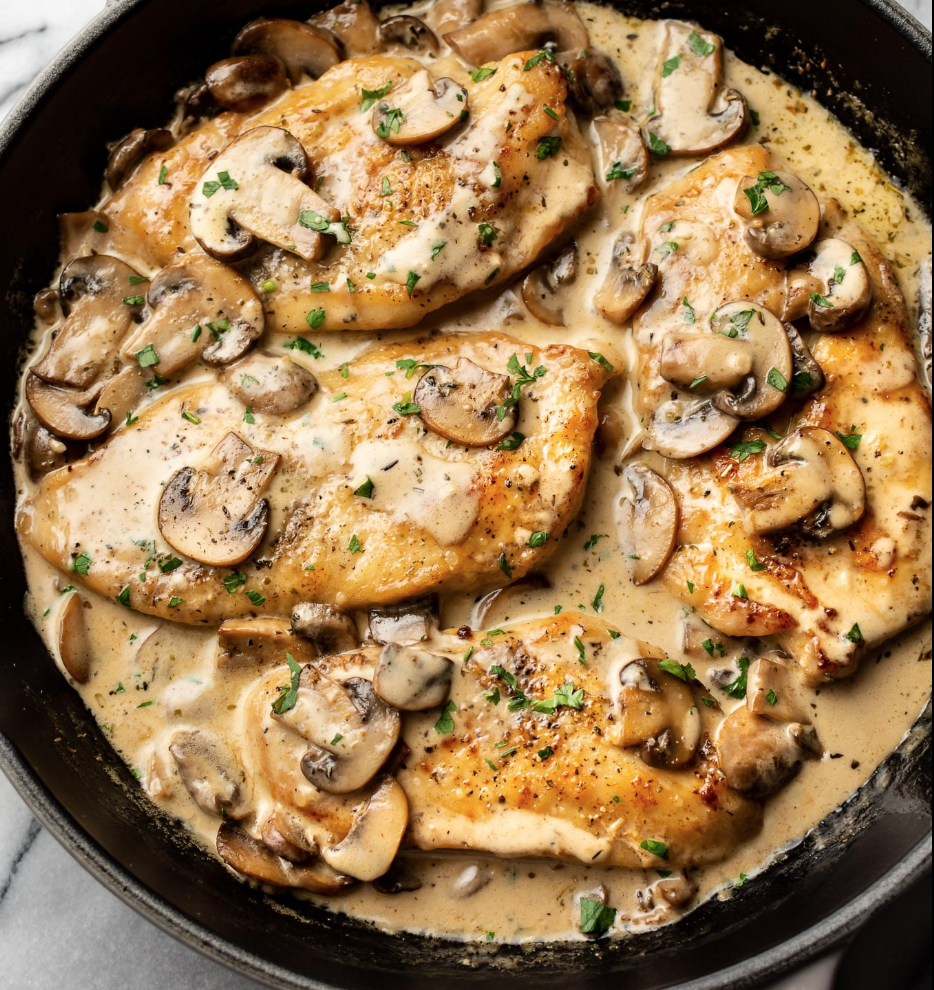 (September 26th) Weekly Family Style Special - Grilled chicken breasts alla prosecco and mushroom sauce