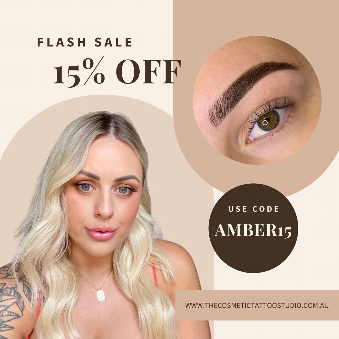 FLASH SALE 🙌😍

To celebrate Amber being with the studio for 2 years we are having a 15% OFF SALE!!

48hrs only 

USE CODE: AMBER15 in comments/promo box

T&amp;C&rsquo;s:
- Valid for any new booking with Amber before June 2023
- If you have previou
