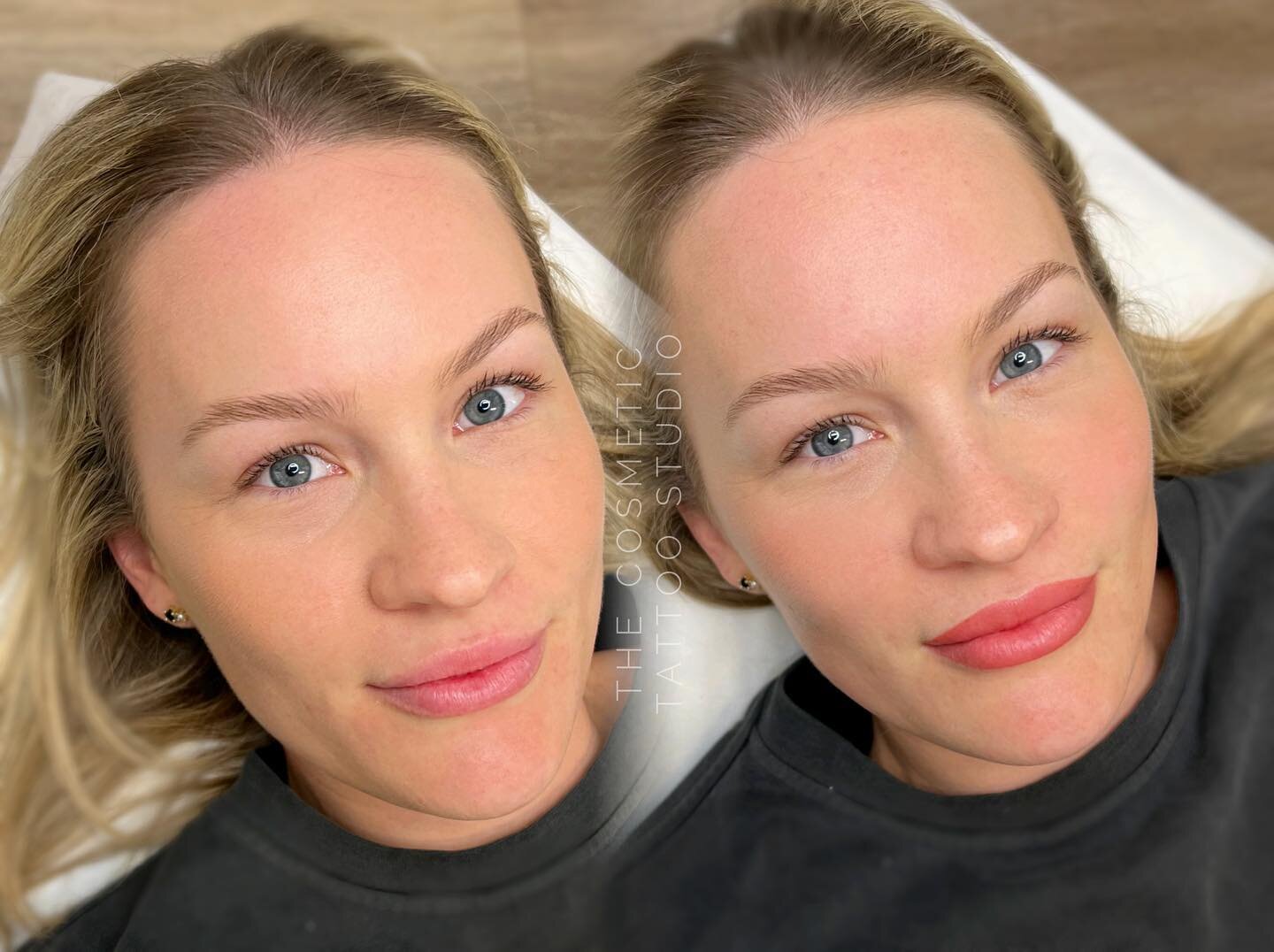 Before and after lip blush tattoo 🌸✨

Adding definition and a hint of colour to these beautiful lips! The colour will soften and fade approx 50% in the first week to leave a stunning natural tint 💕

Artist: Bodi

Using @permablend_pigments in Tres 