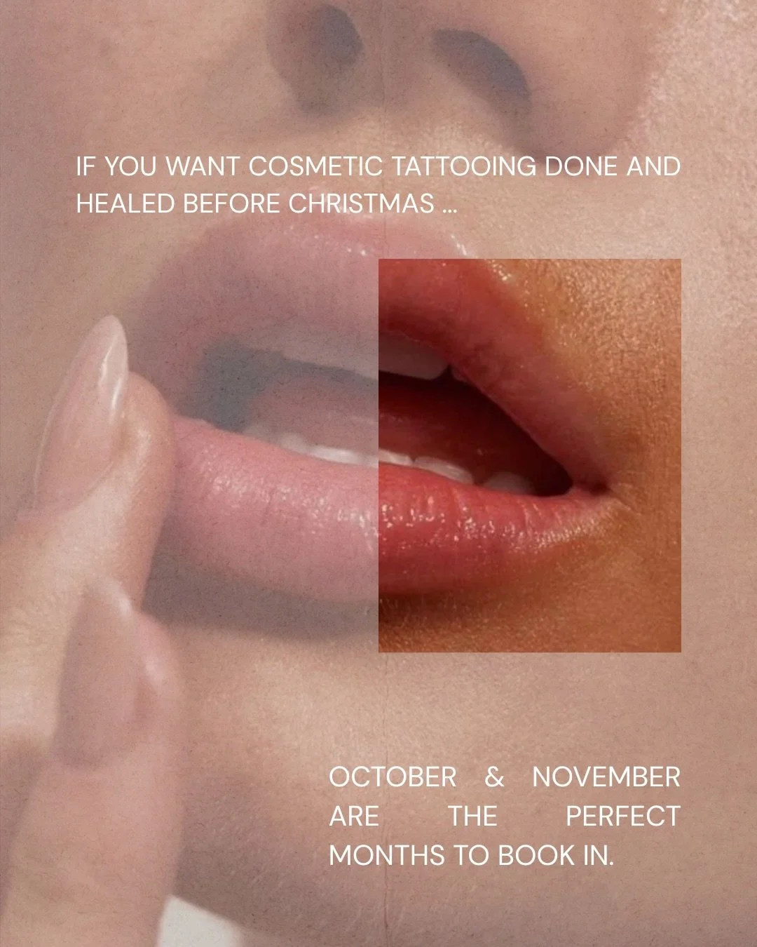 December will be here before you know it. 🤍

If you&rsquo;ve been thinking about getting cosmetic tattooing done before Christmas, now is the time to lock it in.

Most treatments take 6&ndash;8 weeks to fully heal including the touch-up appointment.