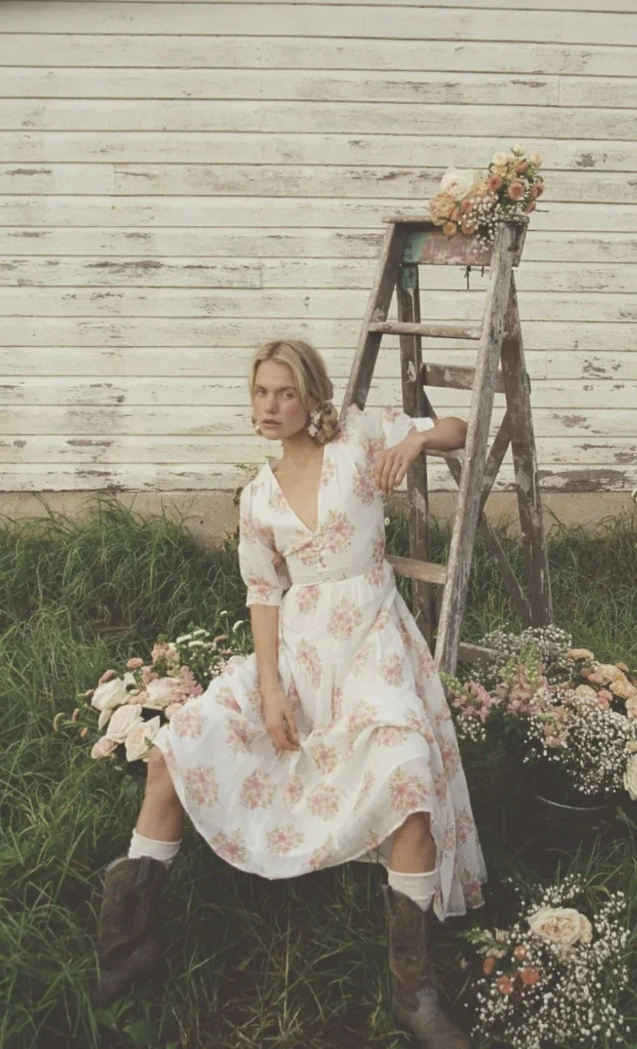 Golden Rose Creative fashion designer fashion design for women’s apparel Oak Meadow floral gown