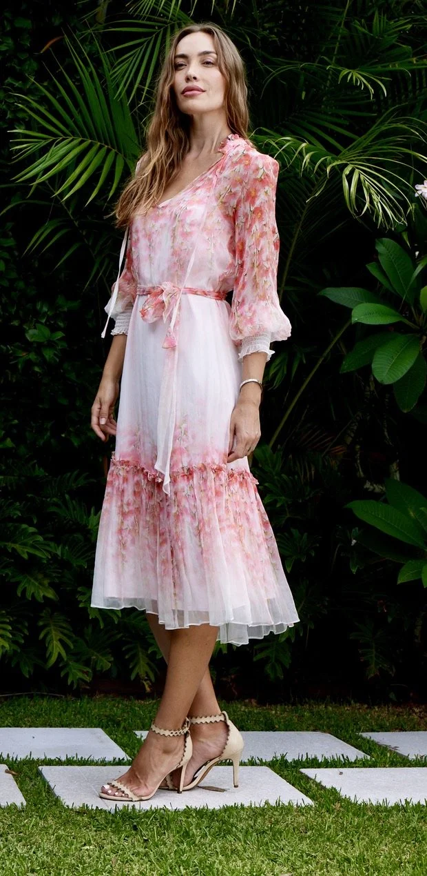 Mia Dress-Nivarna Print / Coal Blossom Print- FINAL SALE