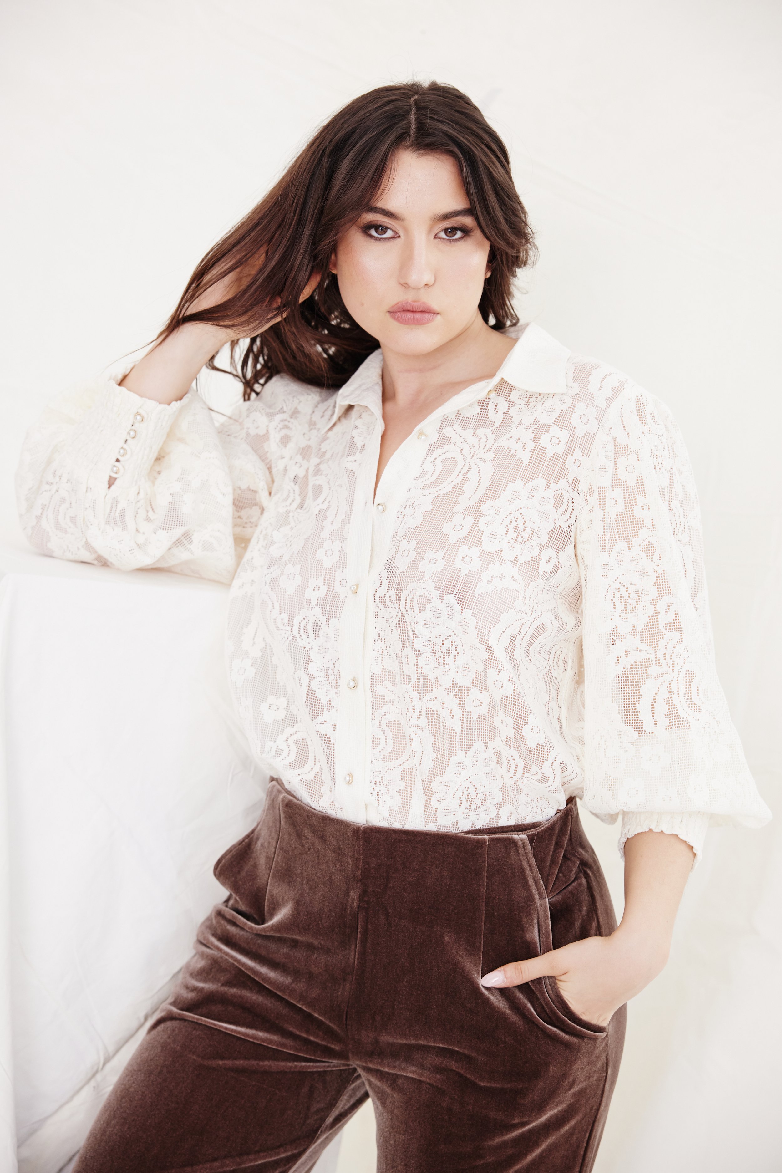 Twight Shirt Ivory Lace