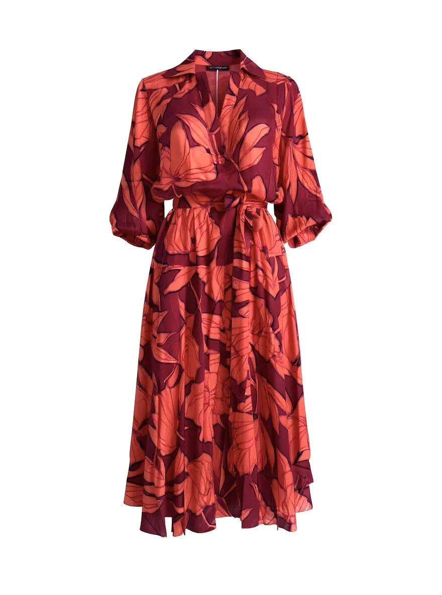 Becker Dress- Rec Poppy- FINAL SALE