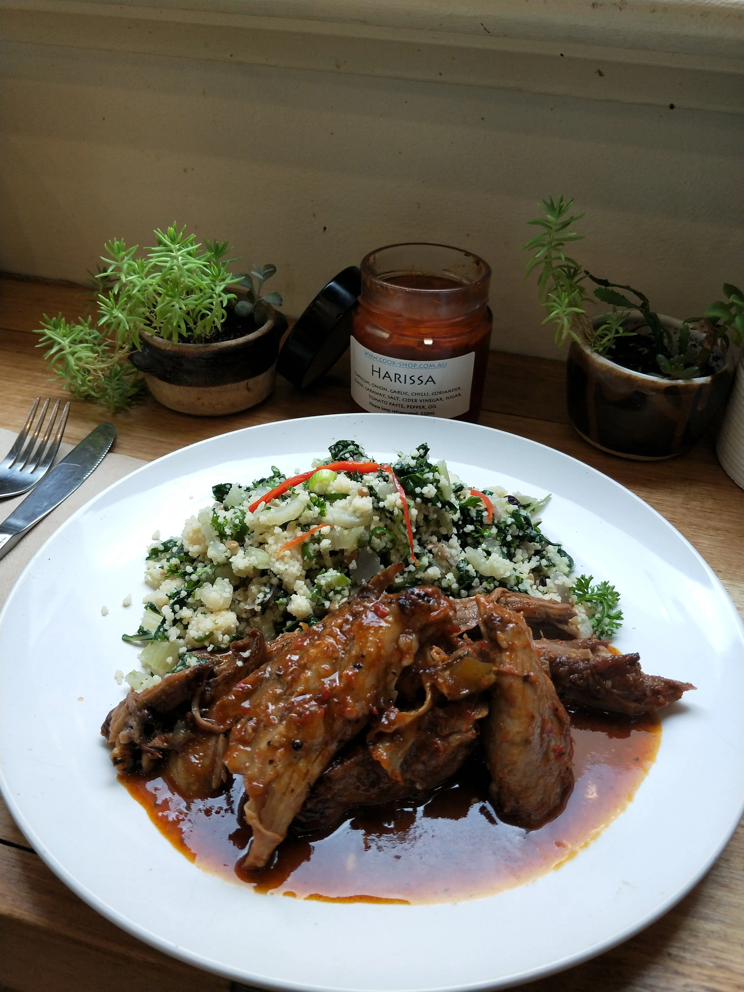 Meat Special Harissa Spiced Goat w/ Tabbouli
