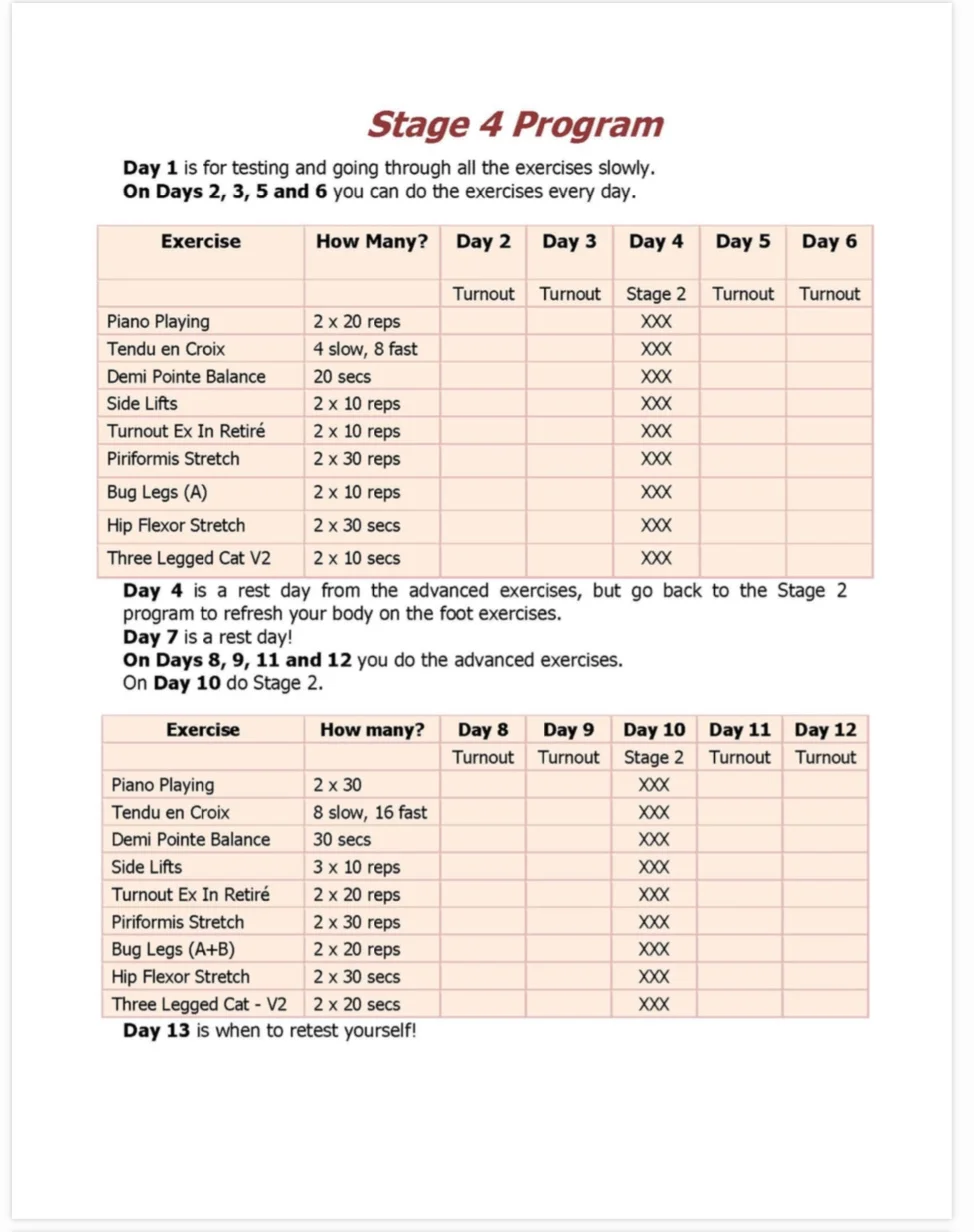 Stage 4 Program 