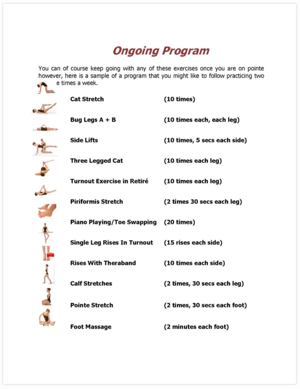 Ongoing Program 