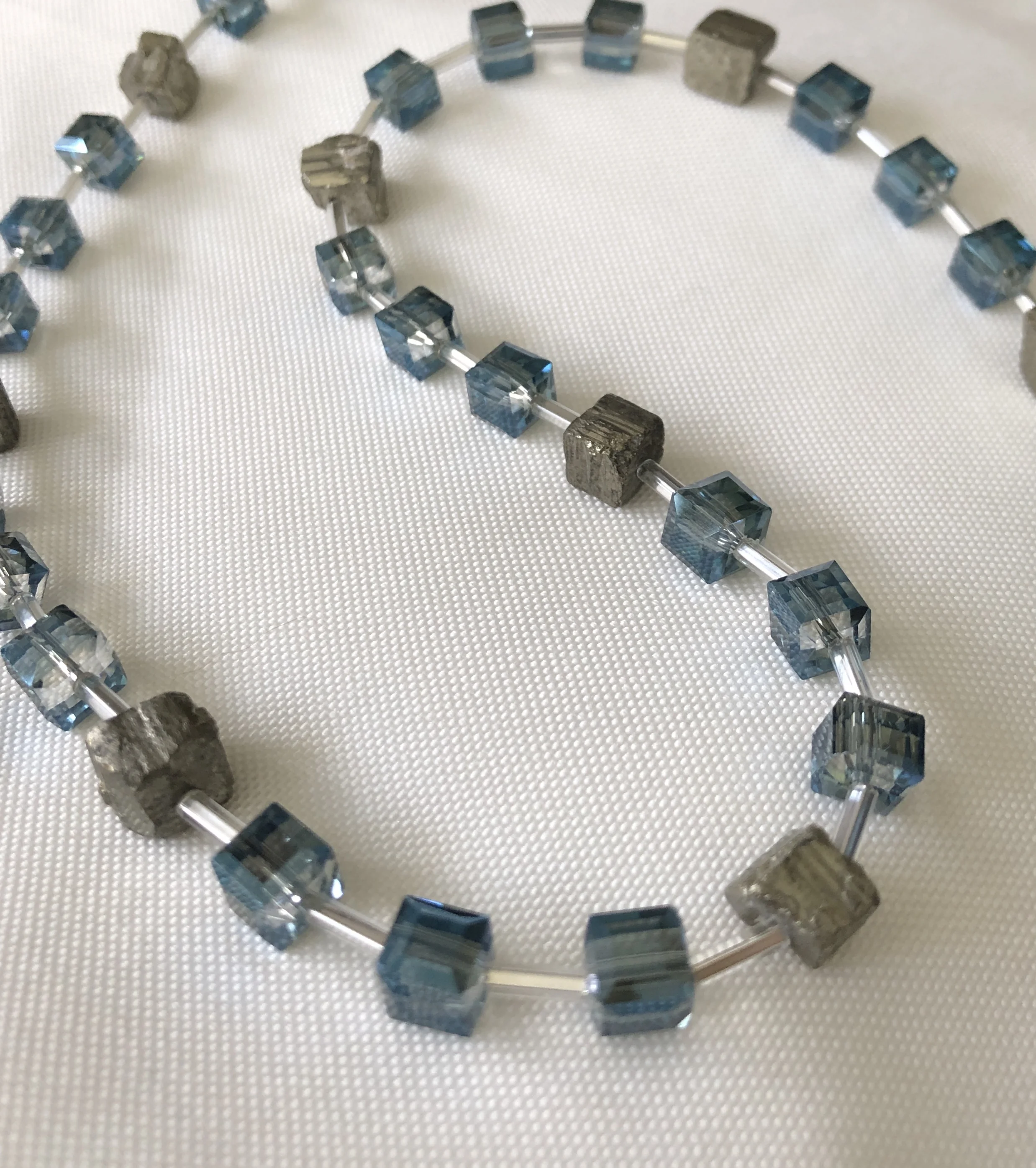 Fool’s gold and glass cubes