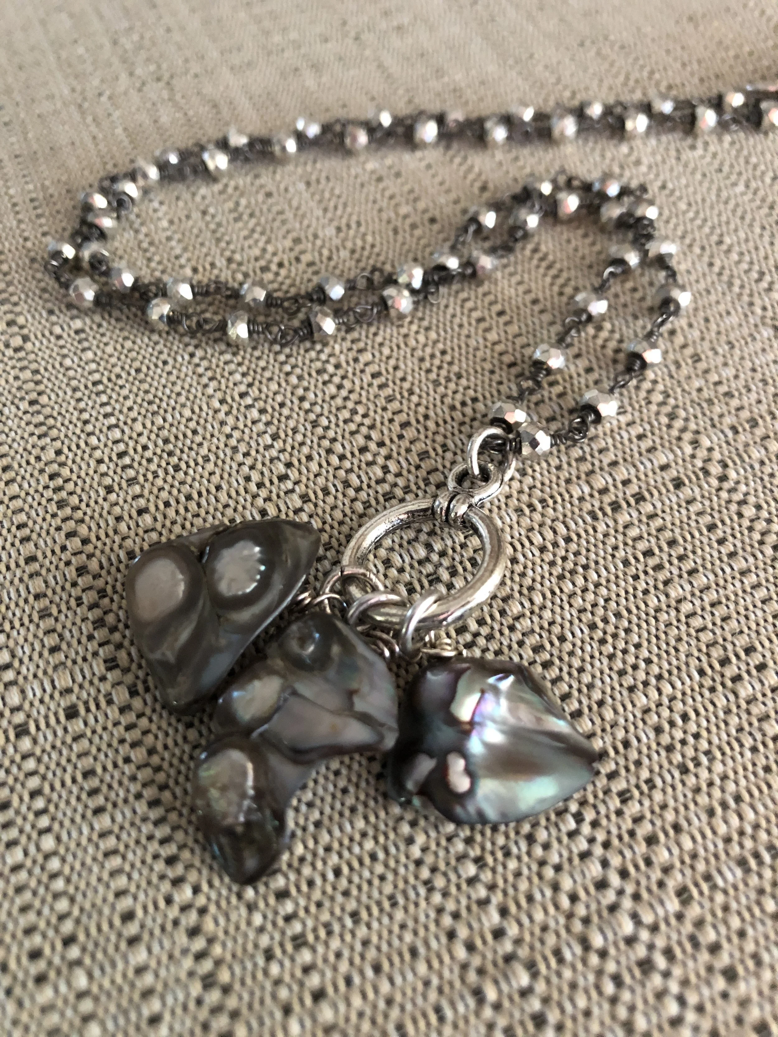 Mother of pearl and pyrite