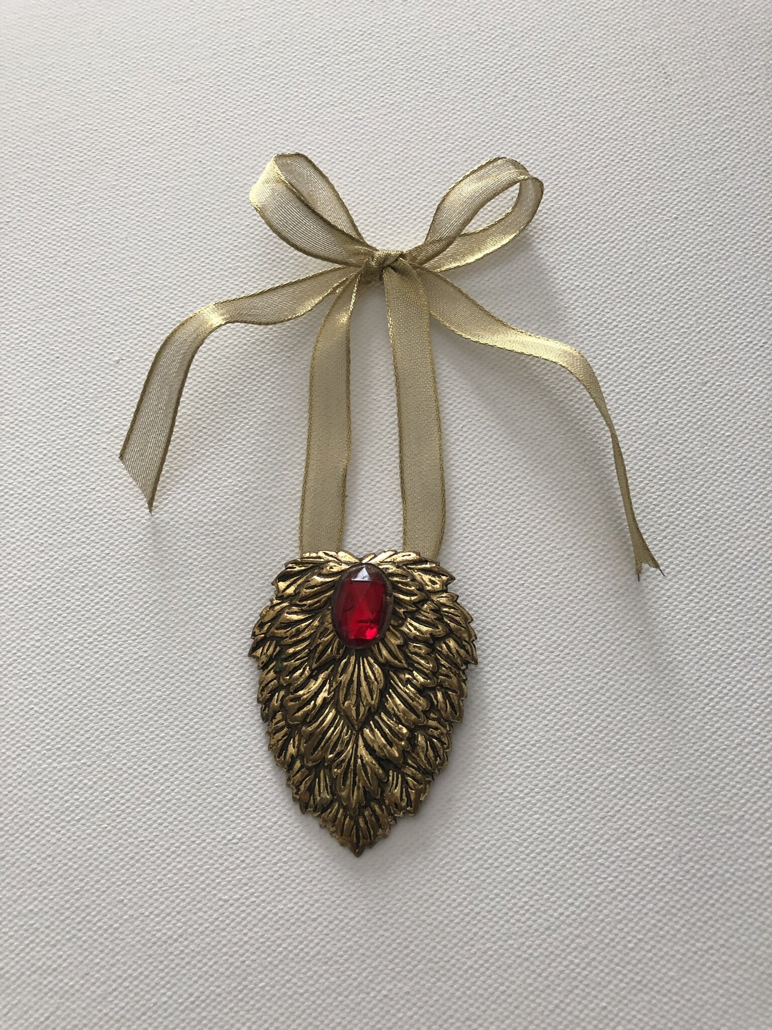 Golden leaves ornament